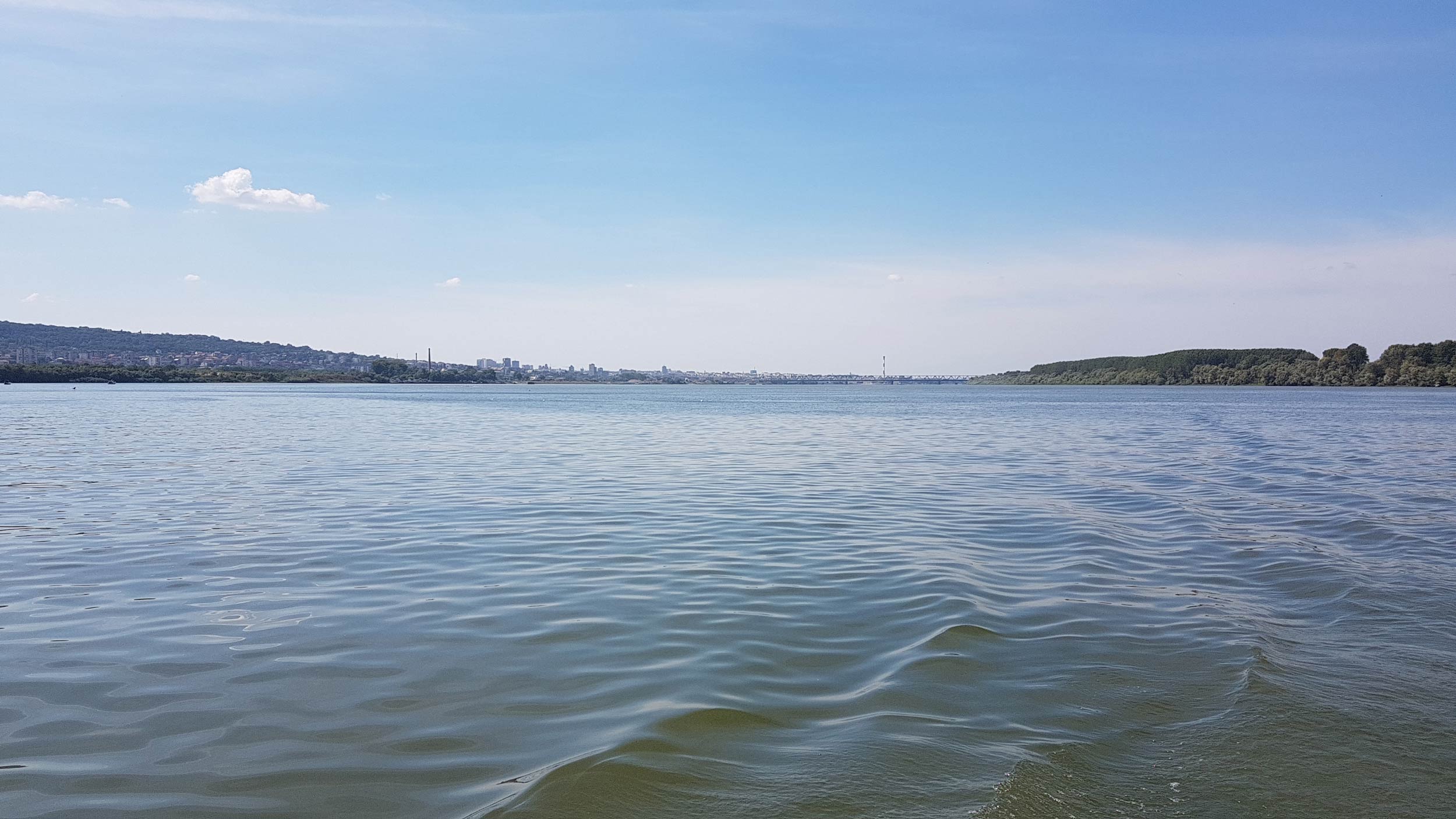 Mega bridge over the Danube in Belgrade
