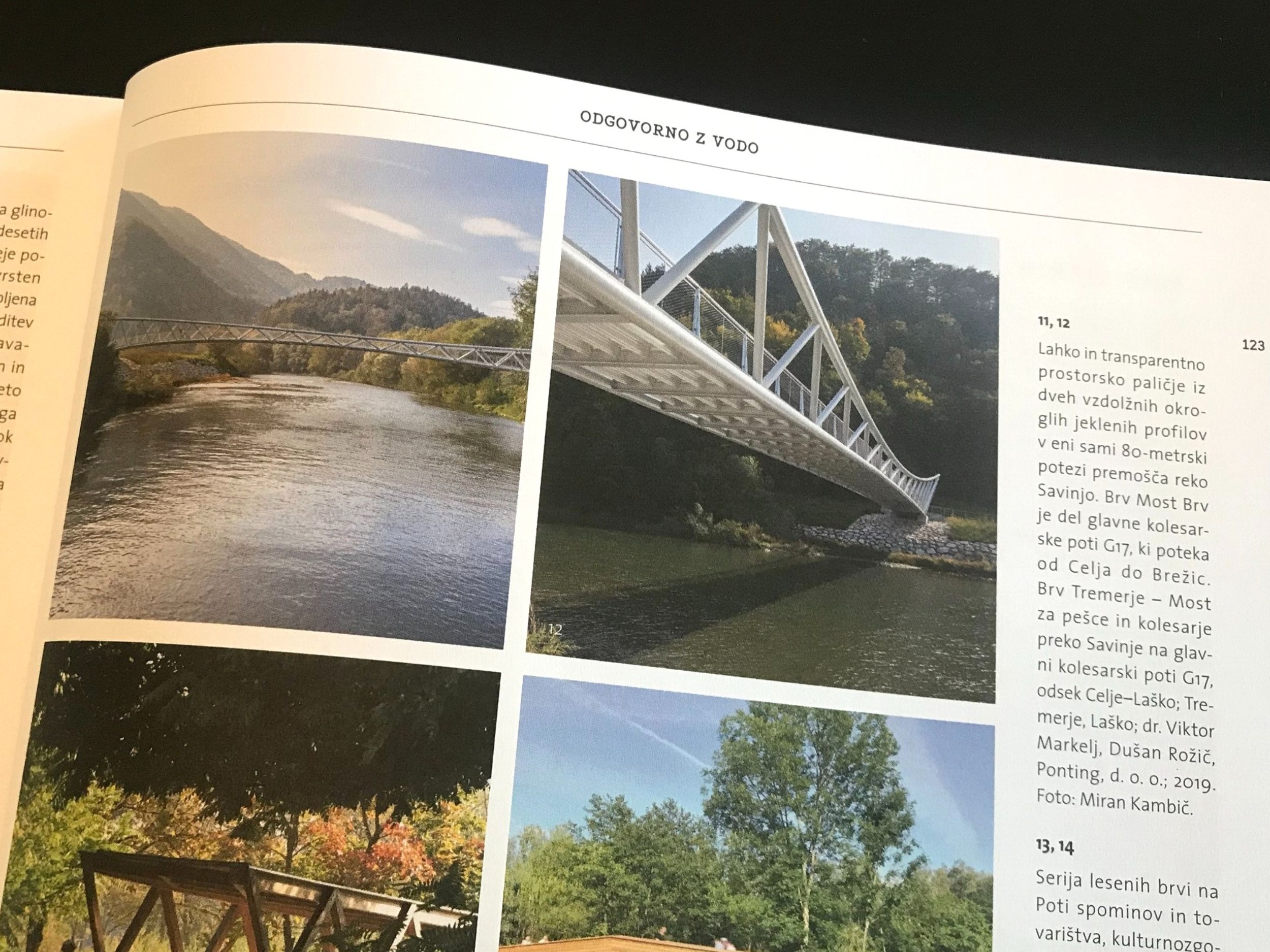 Footbridge Tremerje featured in Hiše Magazine