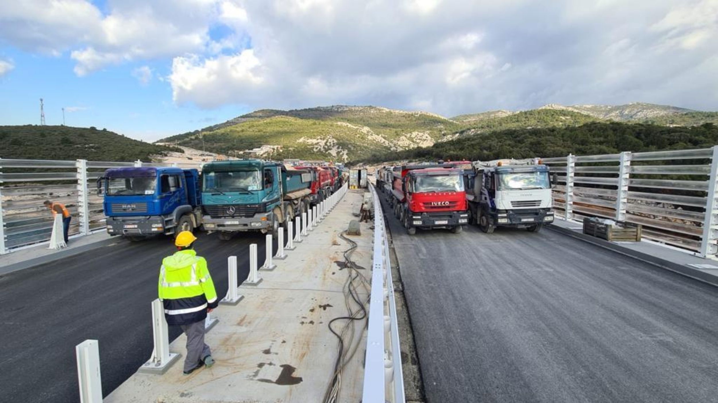 Load testing of the Pelješac Bridge begins