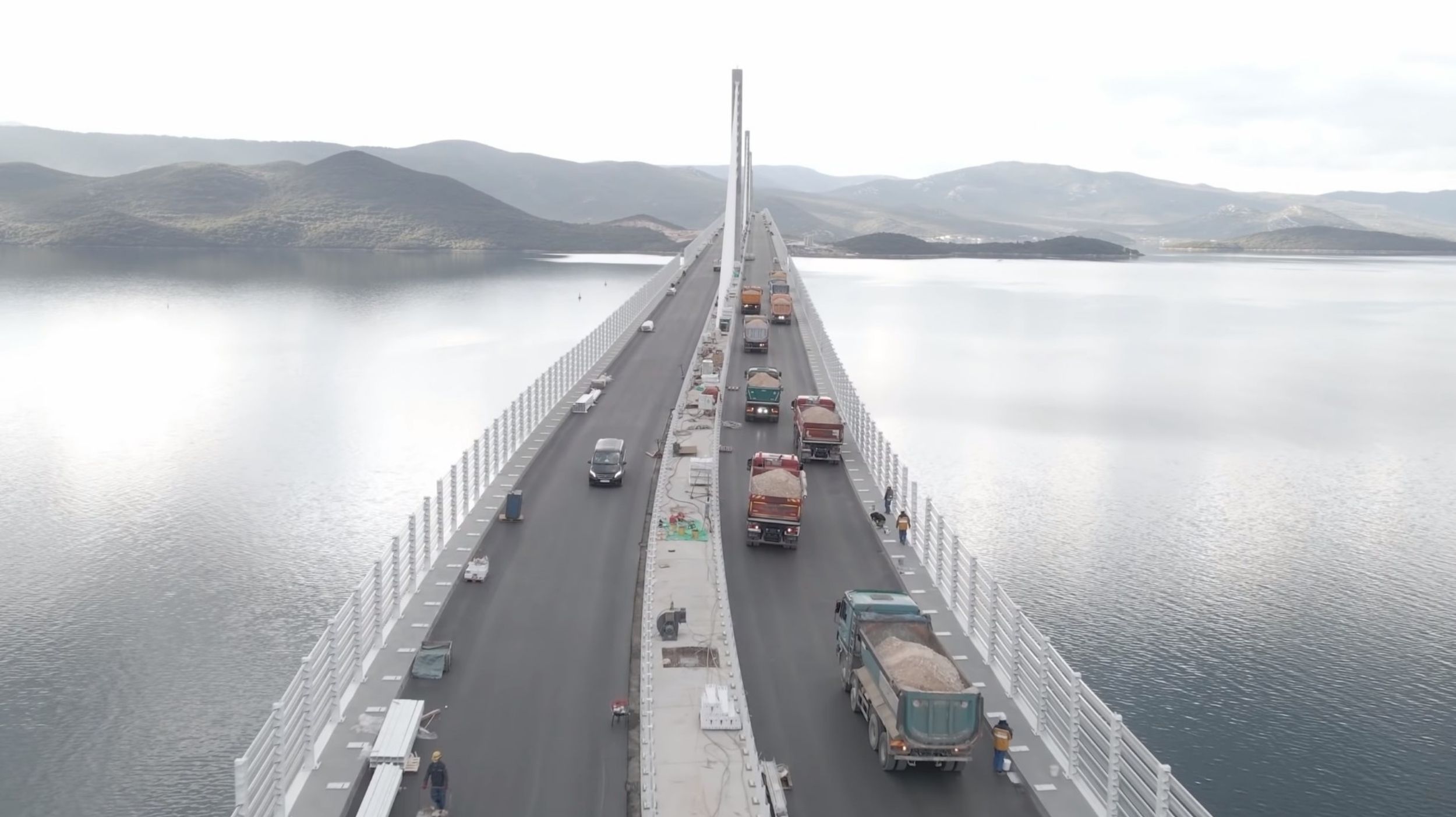 Load testing of the Pelješac Bridge begins