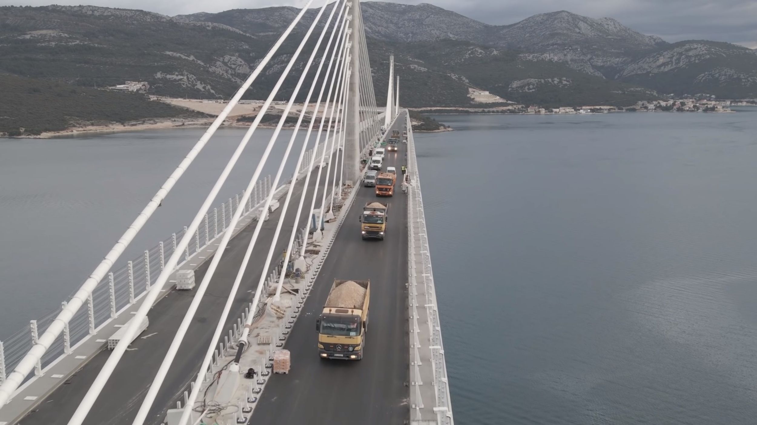 Load testing of the Pelješac Bridge begins