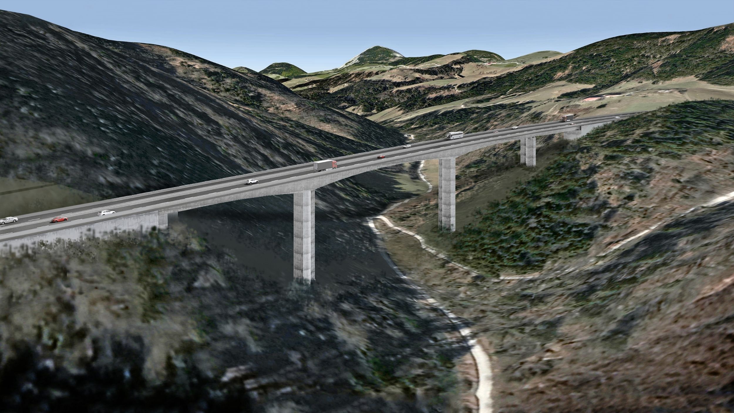 Five viaducts by Ponting Bridges on the second section of the third development axis North