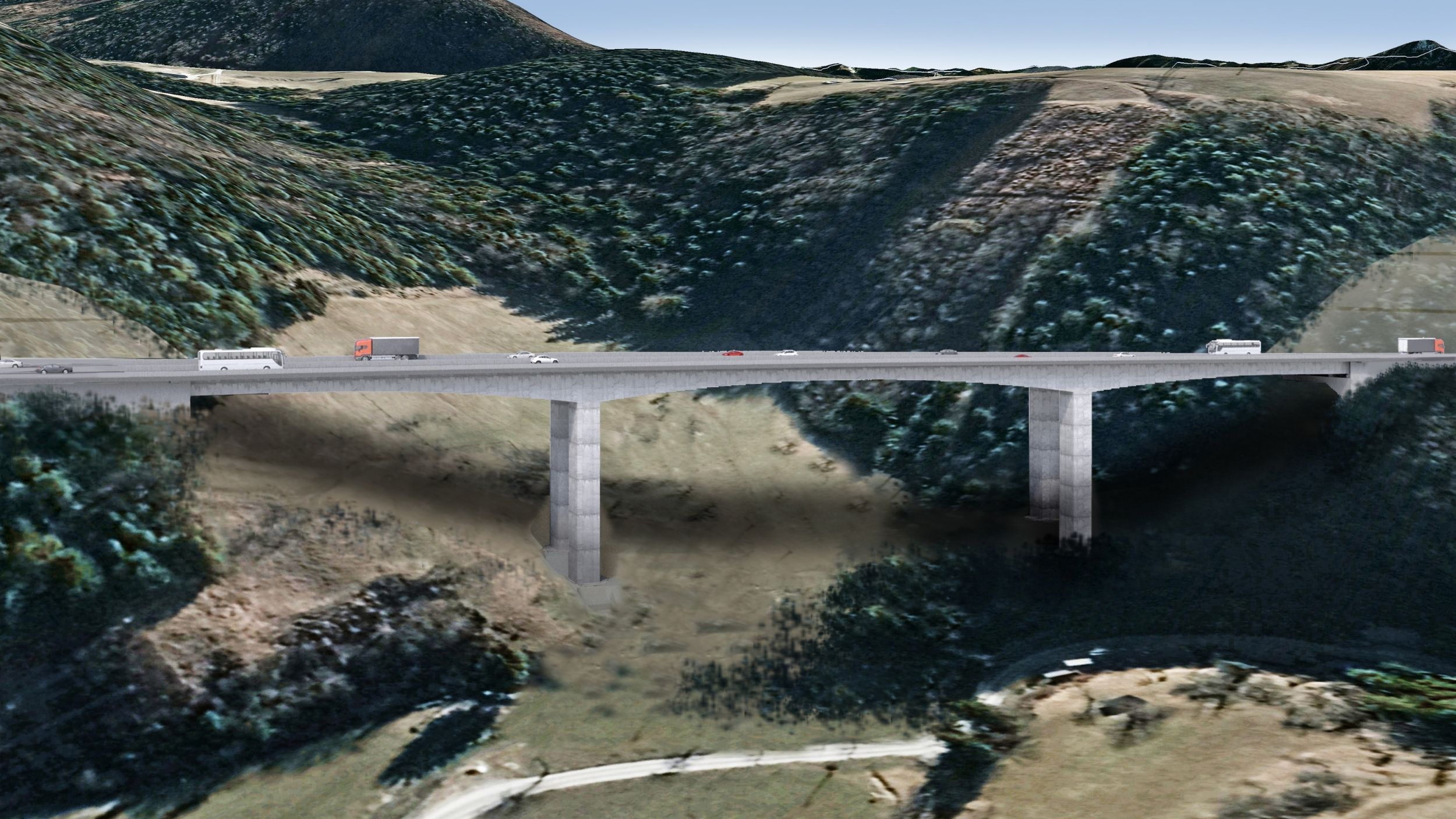 Five viaducts by Ponting Bridges on the second section of the third development axis North