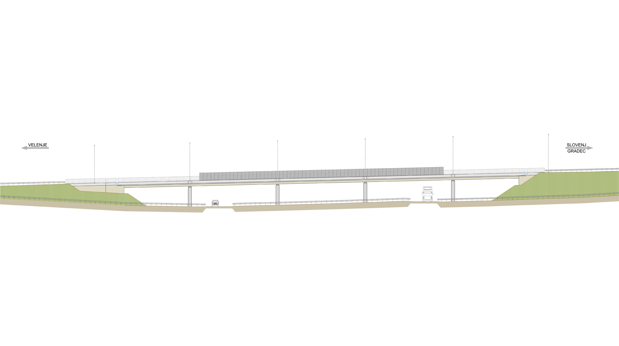 Five viaducts by Ponting Bridges on the second section of the third development axis North
