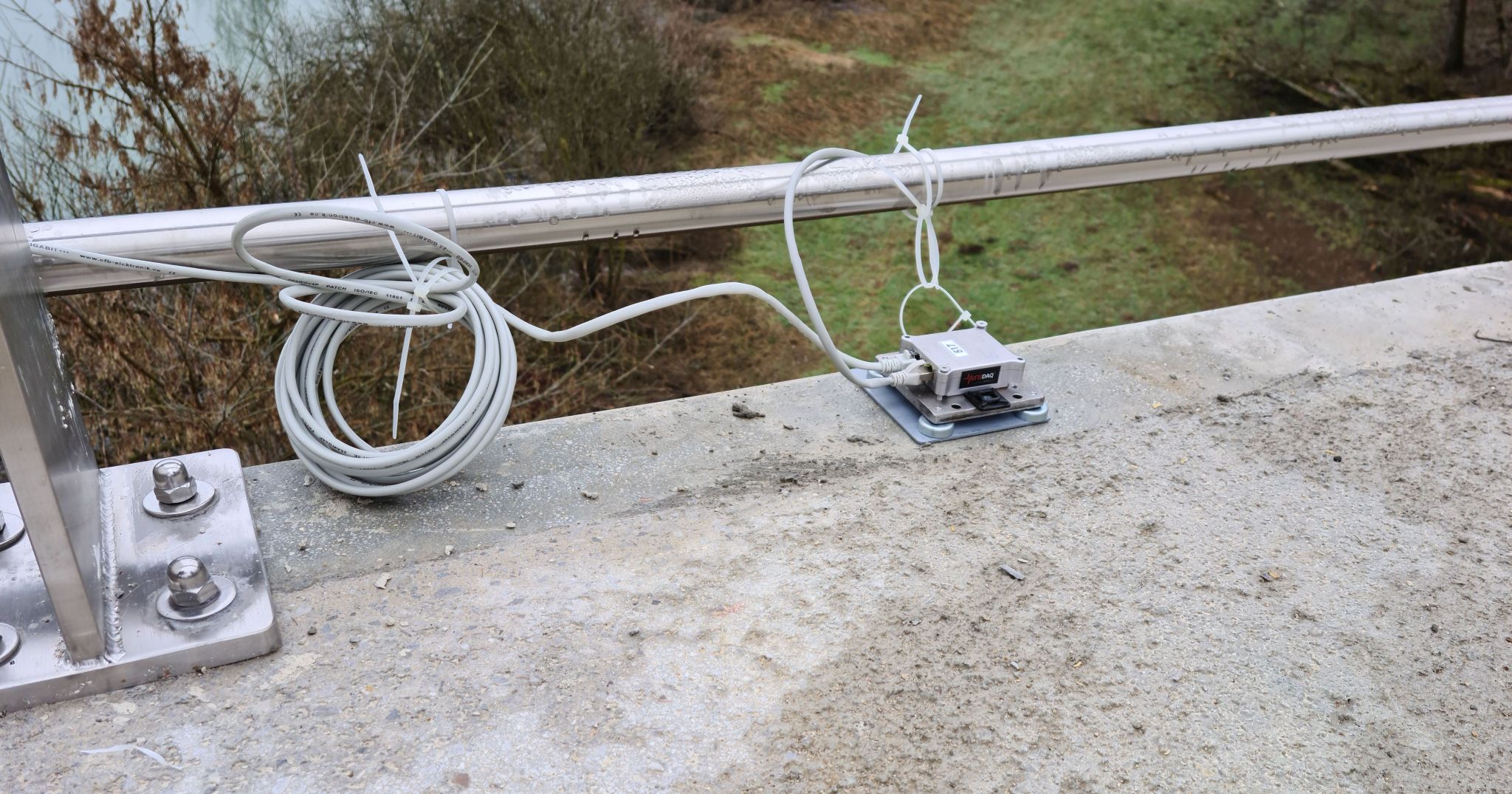 Load testing of Foot and Cycle Bridge in Irča vas