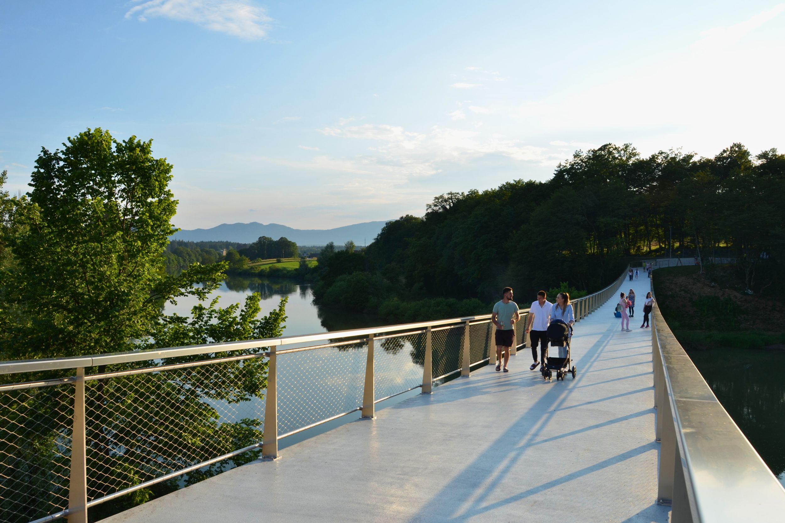 The Foot and Cycle Bridge in Irča vas officially open