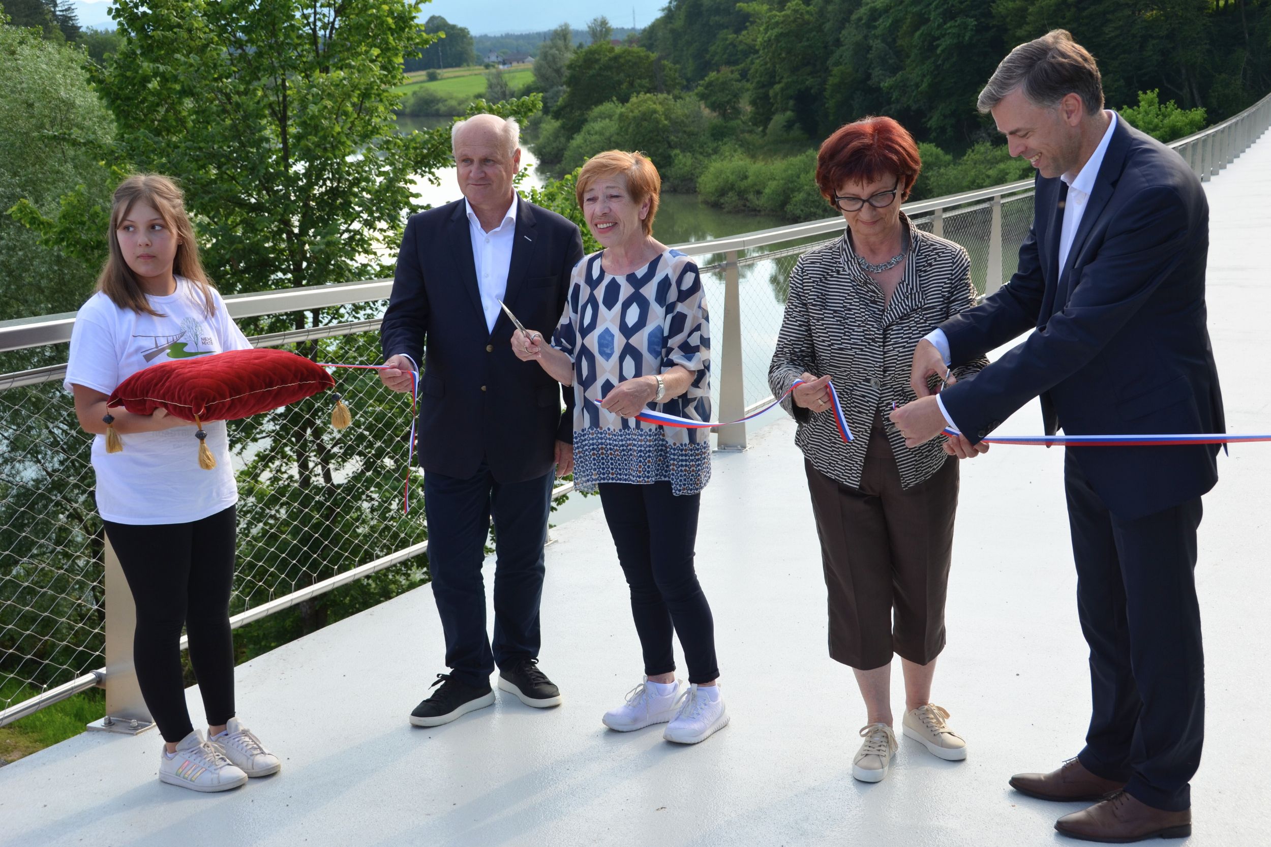 The Foot and Cycle Bridge in Irča vas officially open