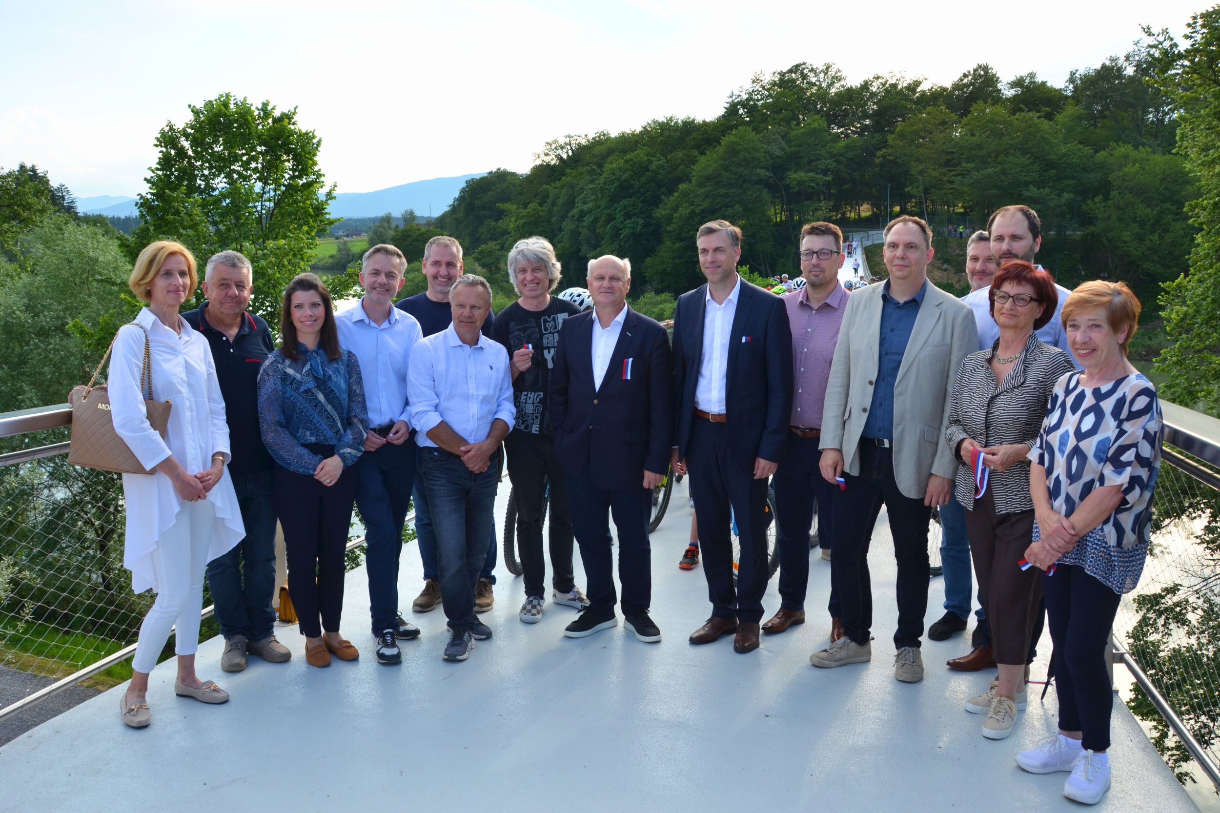 The Foot and Cycle Bridge in Irča vas officially open