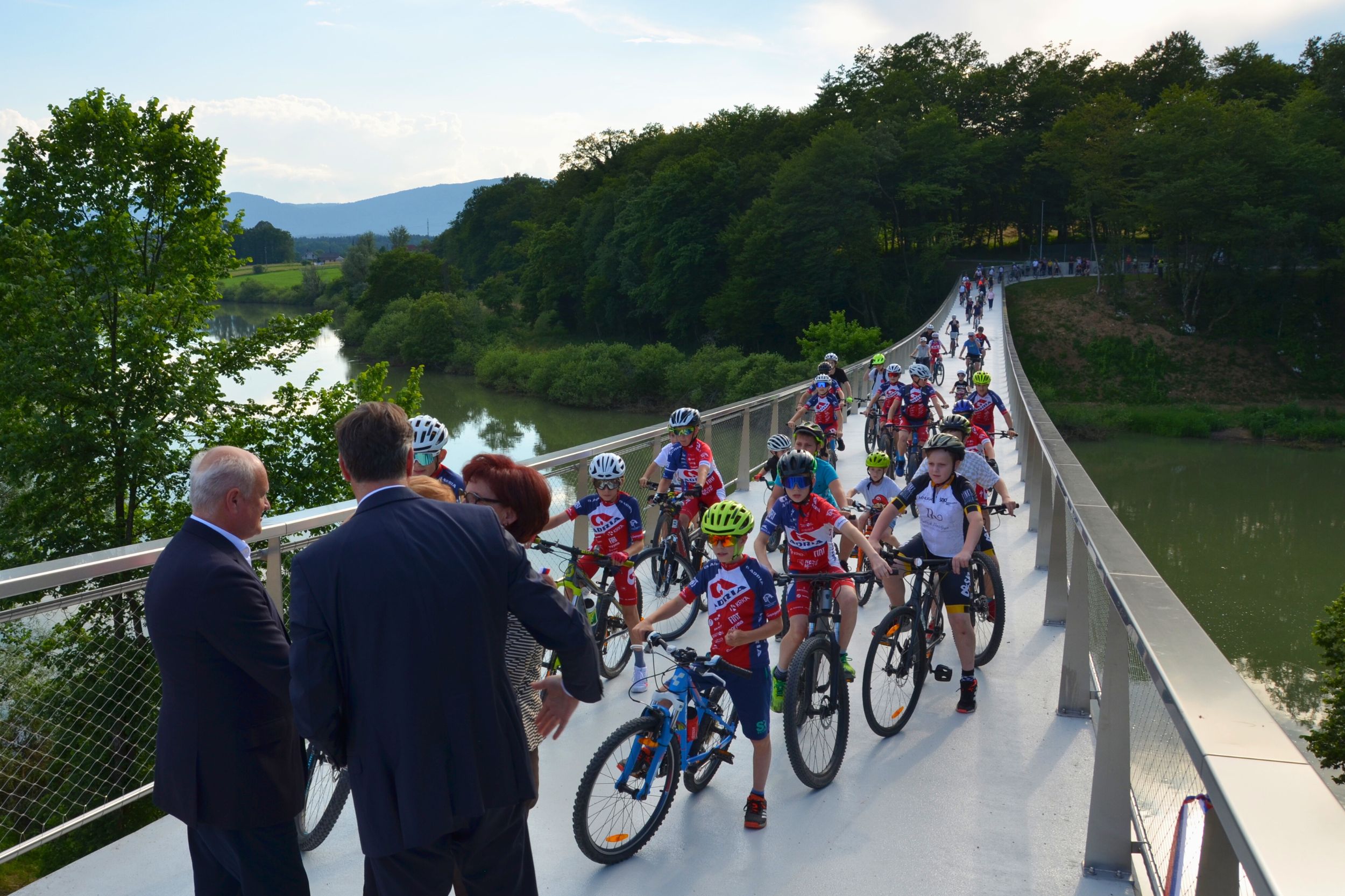 The Foot and Cycle Bridge in Irča vas officially open