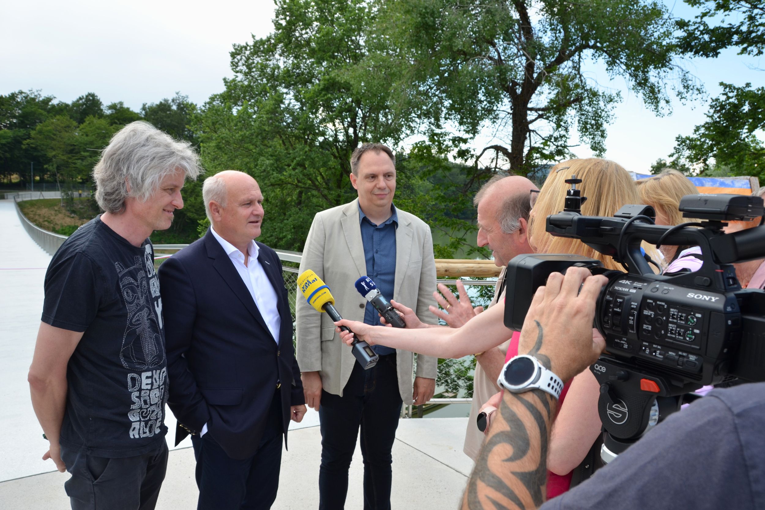 The Foot and Cycle Bridge in Irča vas officially open