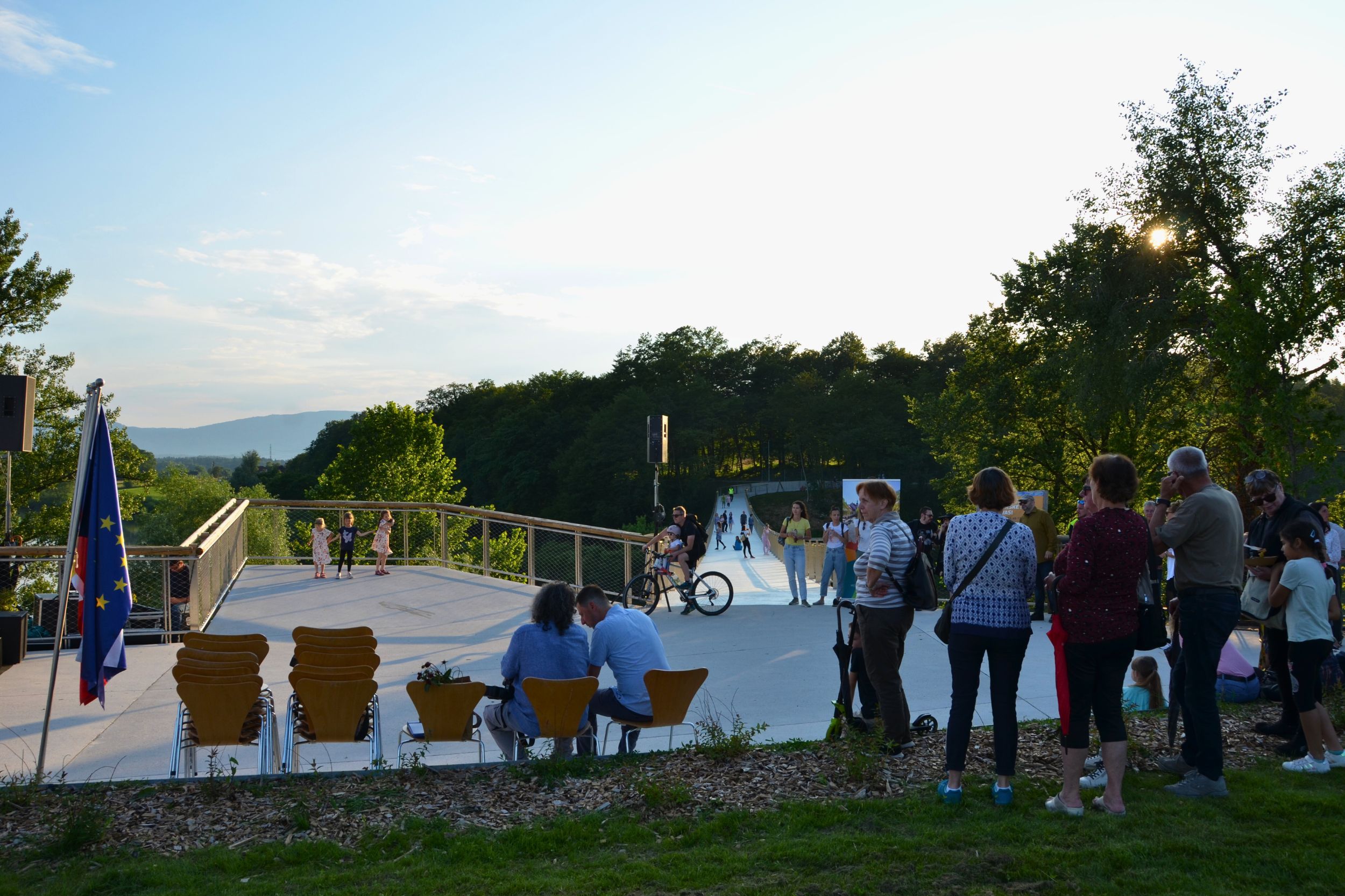 The Foot and Cycle Bridge in Irča vas officially open