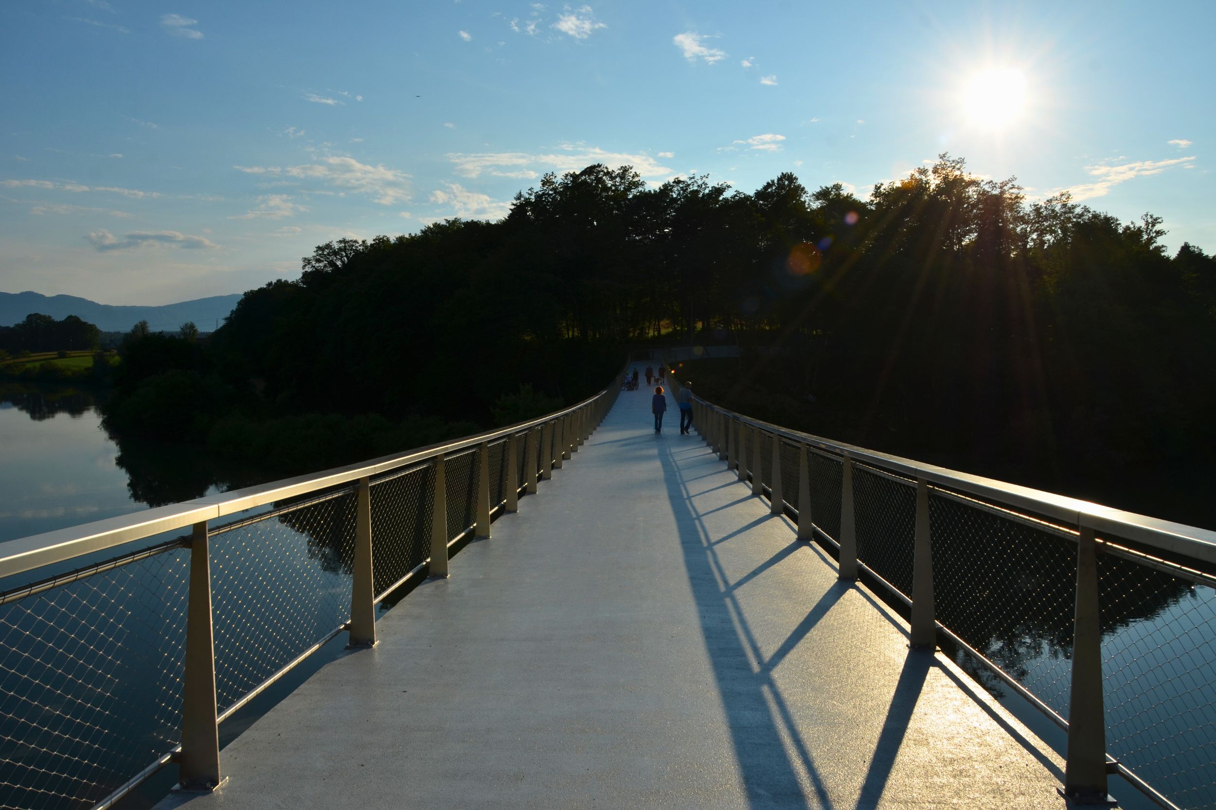The Foot and Cycle Bridge in Irča vas officially open