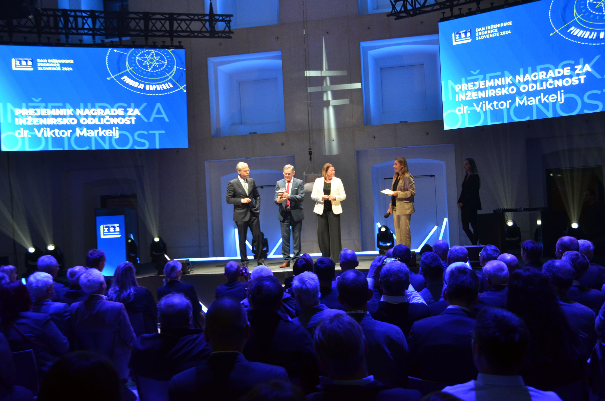 Dr. Viktor Markelj awarded for engineering excellence from the Chamber of Engineers of Slovenia