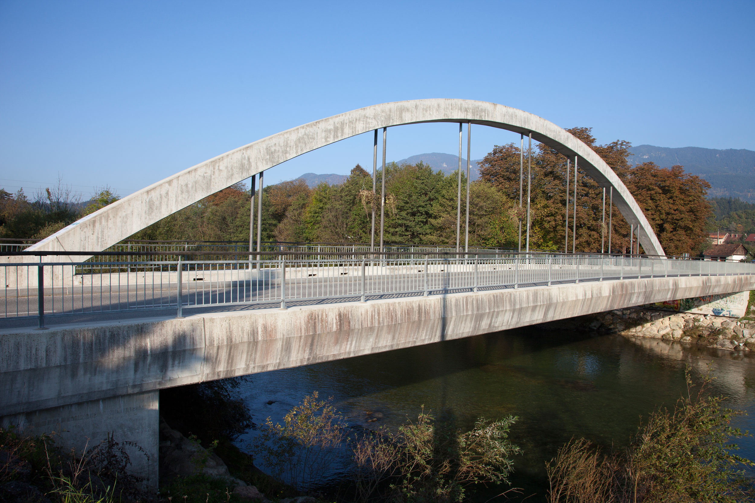 Bridge over Savinja in Mozirje
