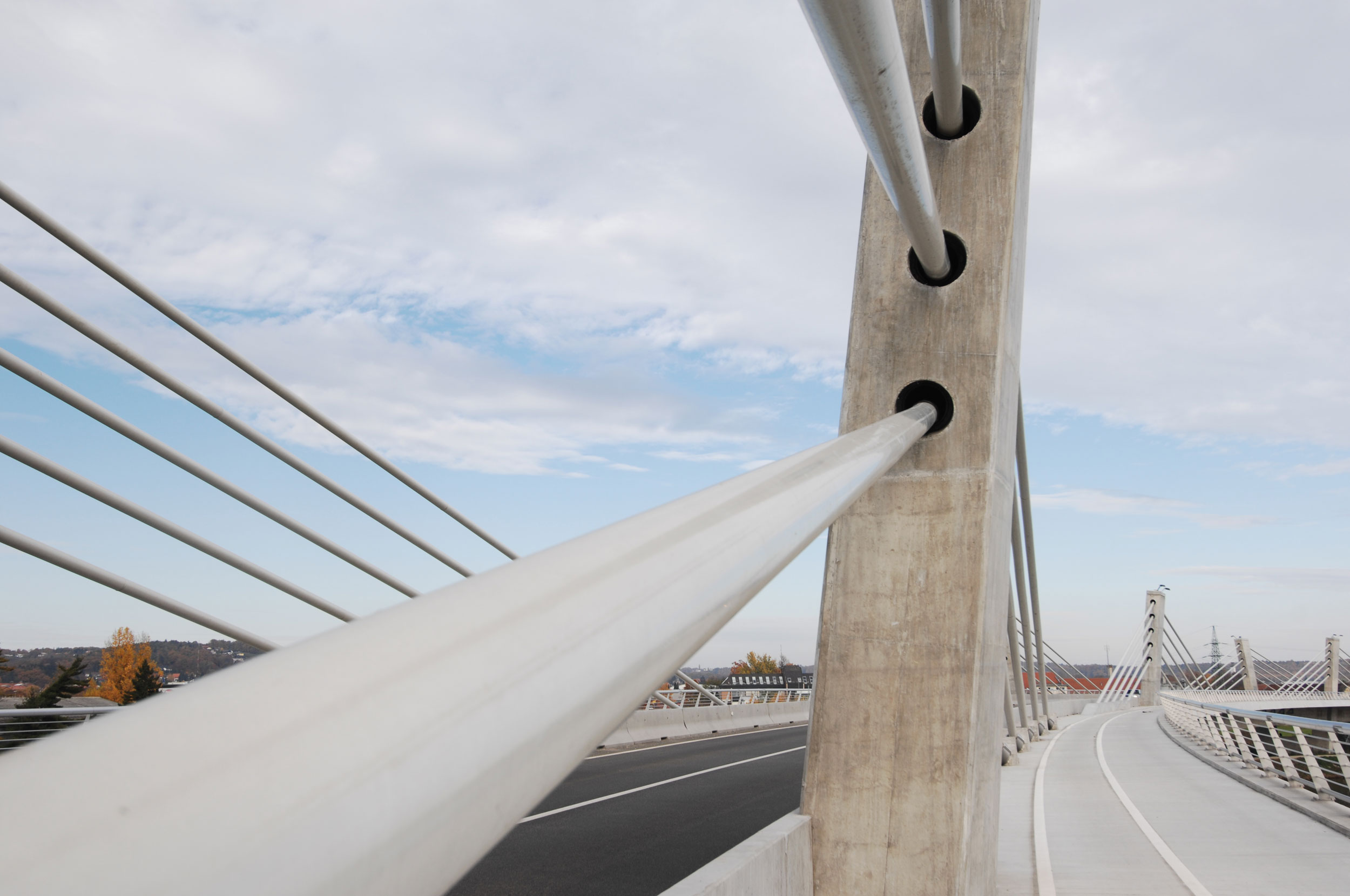 Puh Bridge over Drava in Ptuj
