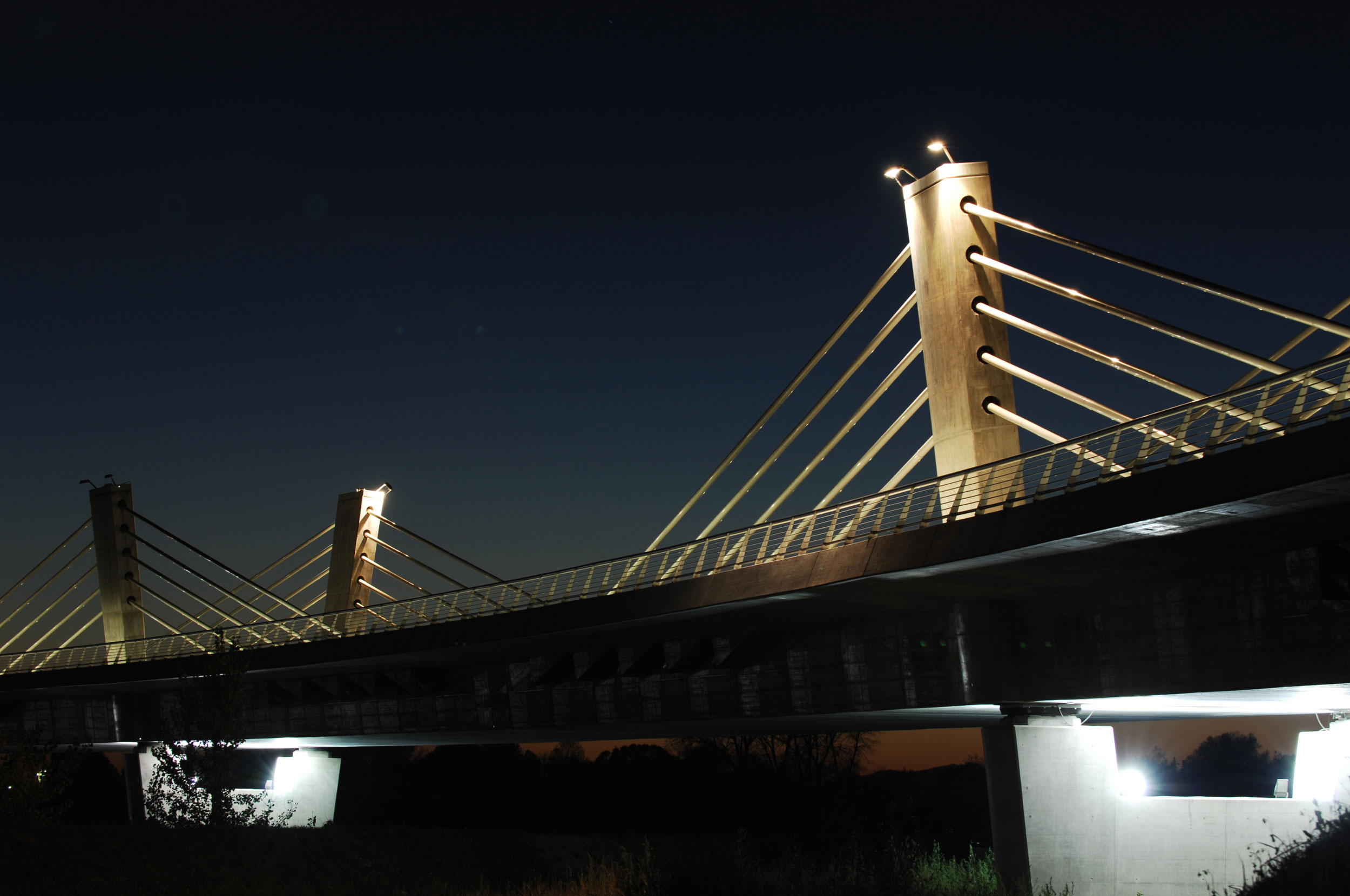 Puh Bridge over Drava in Ptuj