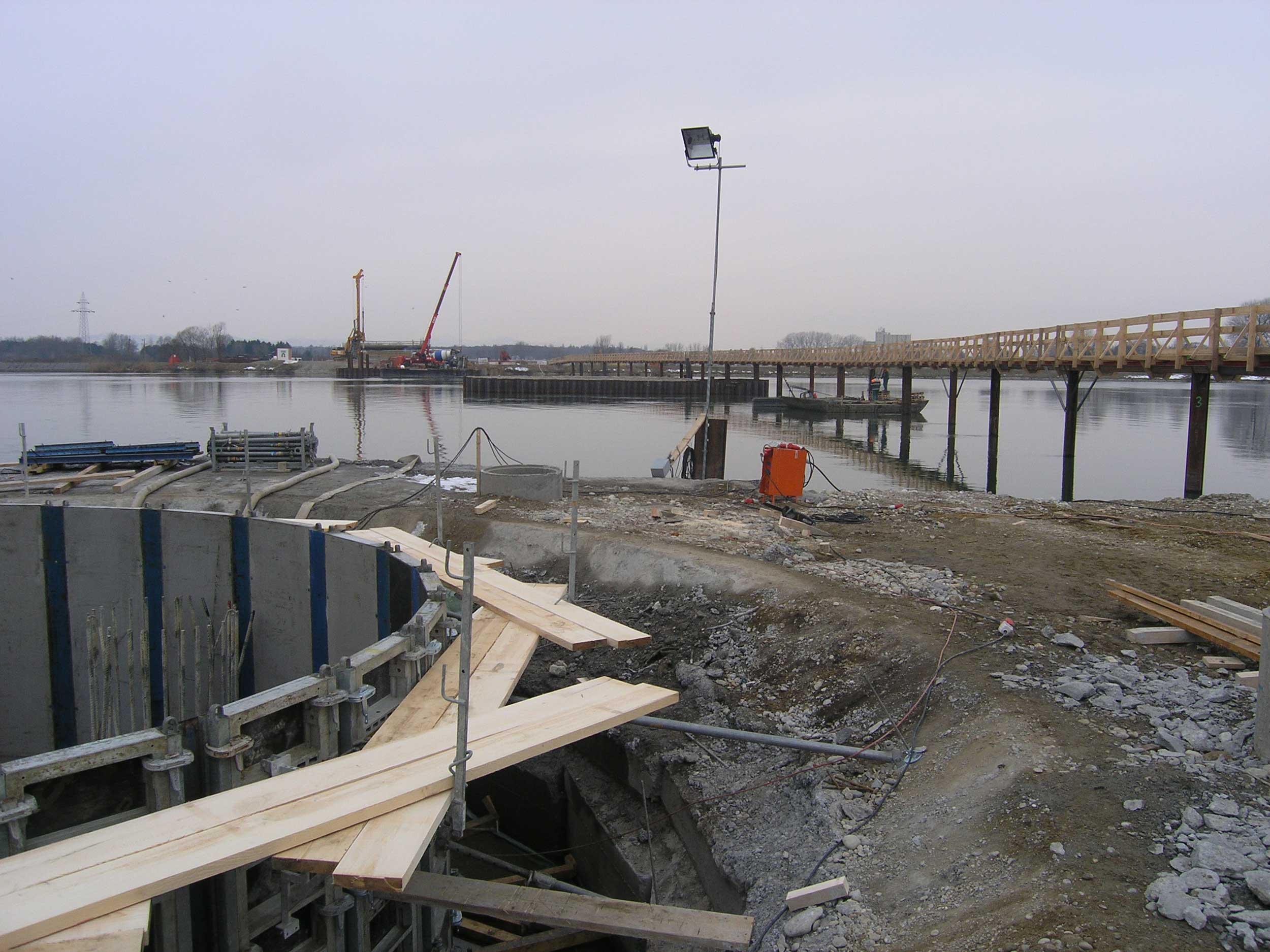 Puh Bridge over Drava in Ptuj