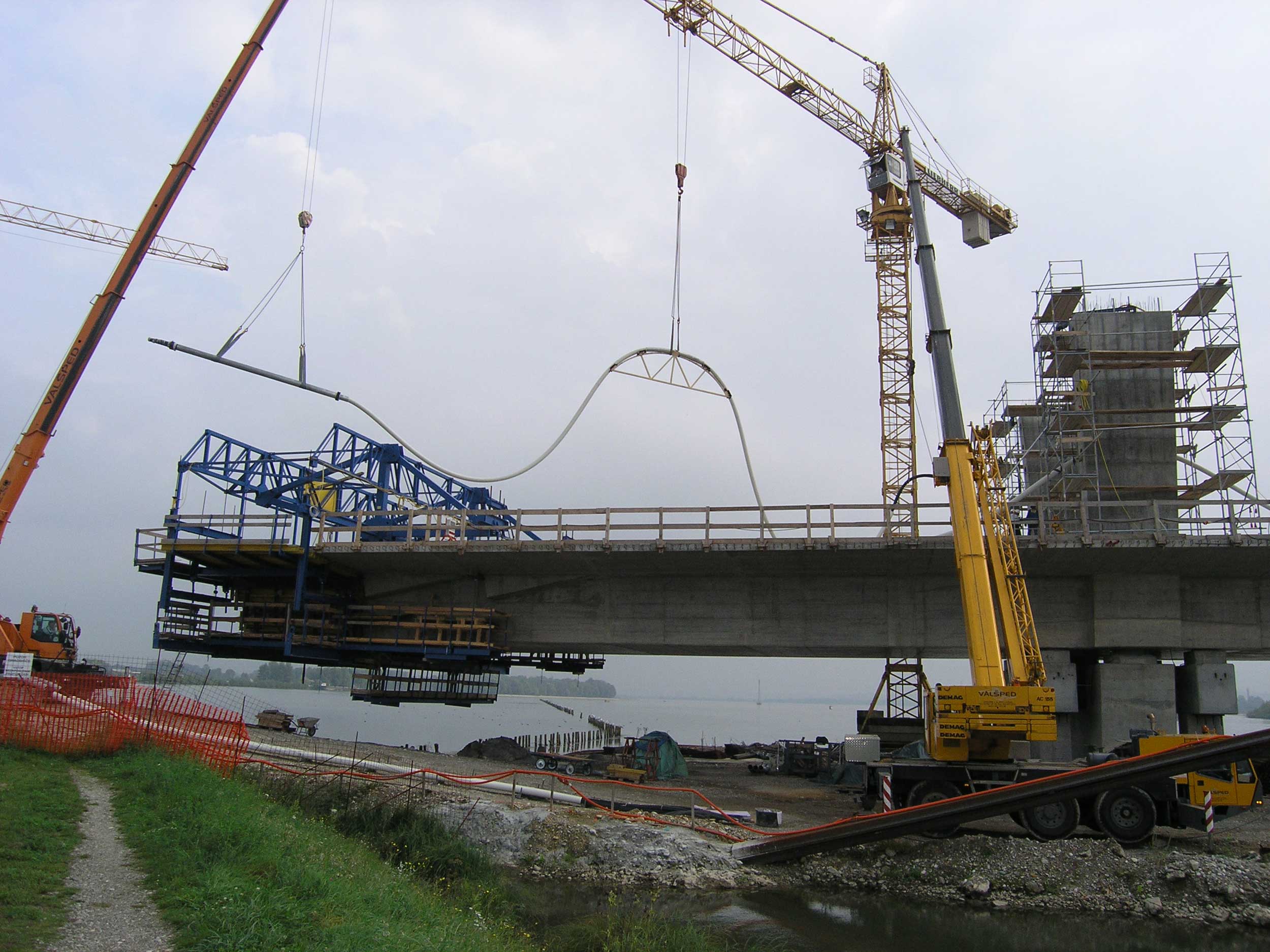 Puh Bridge over Drava in Ptuj