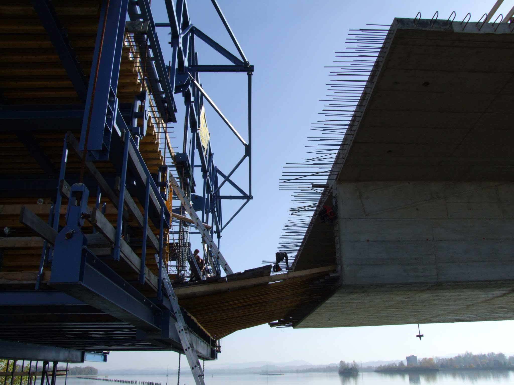 Puh Bridge over Drava in Ptuj