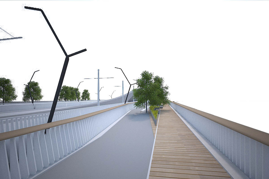 ˝Neue Donaubrücke Linz˝ Bridge
