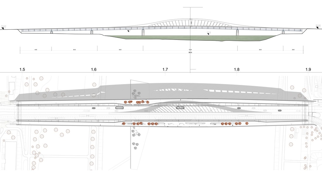˝Neue Donaubrücke Linz˝ Bridge
