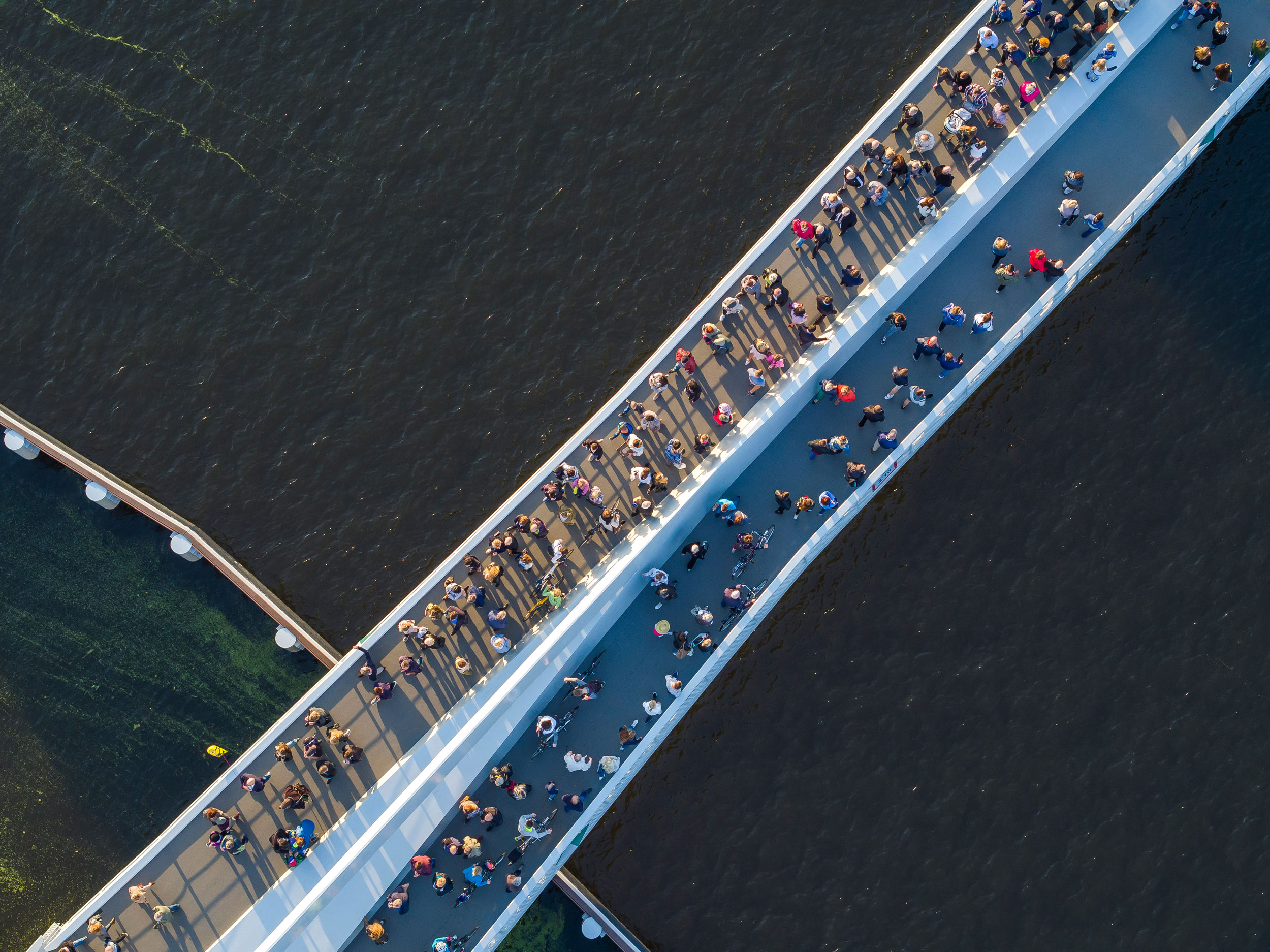 Footbridge to Ołowianka Island in Gdansk
