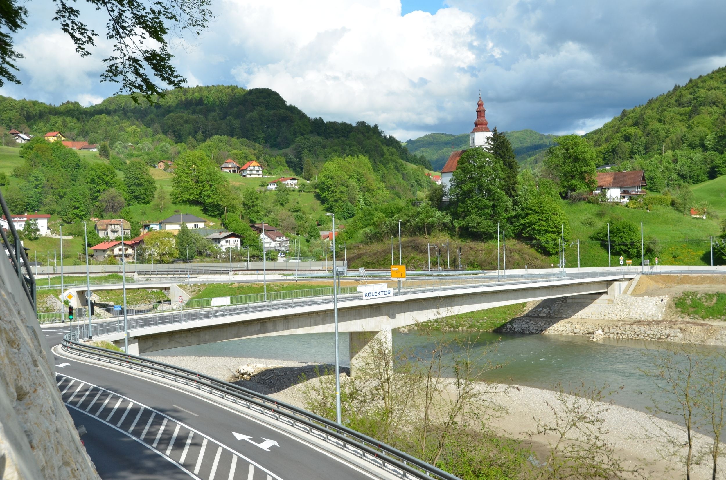 Bridge over Savinja in Laško
