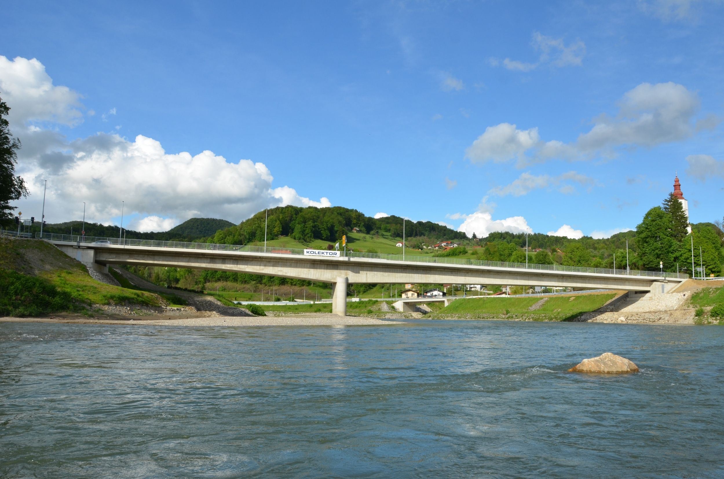 Bridge over Savinja in Laško