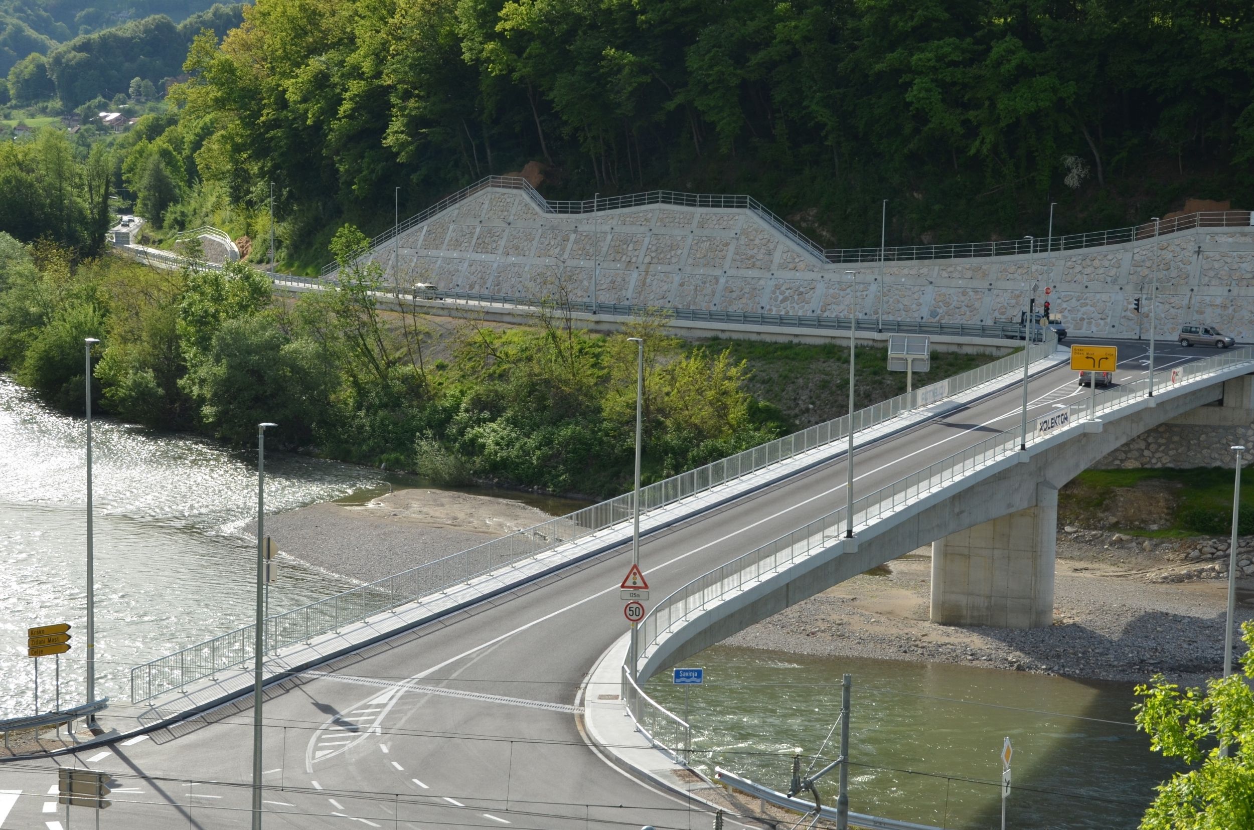 Bridge over Savinja in Laško