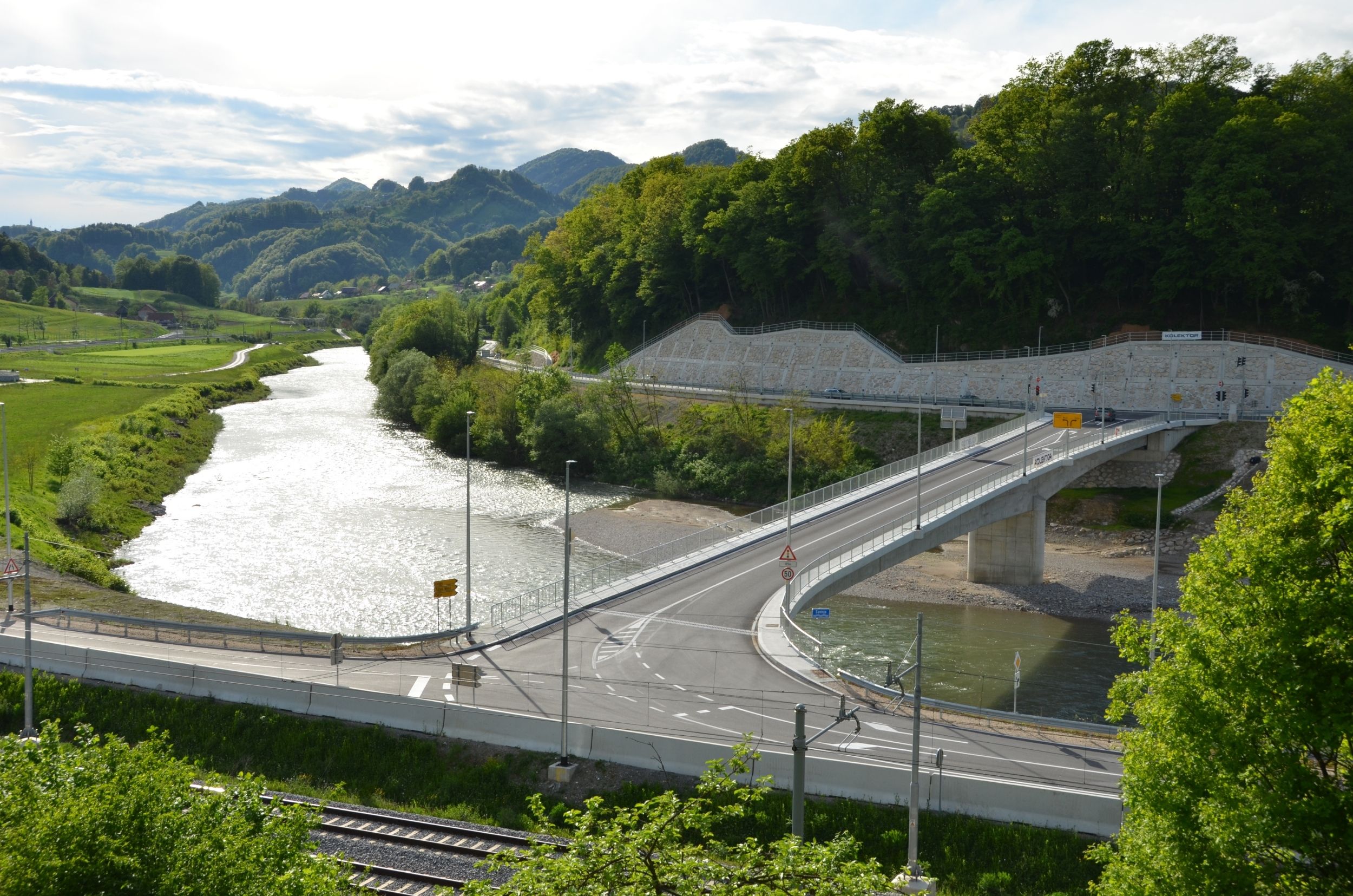 Bridge over Savinja in Laško