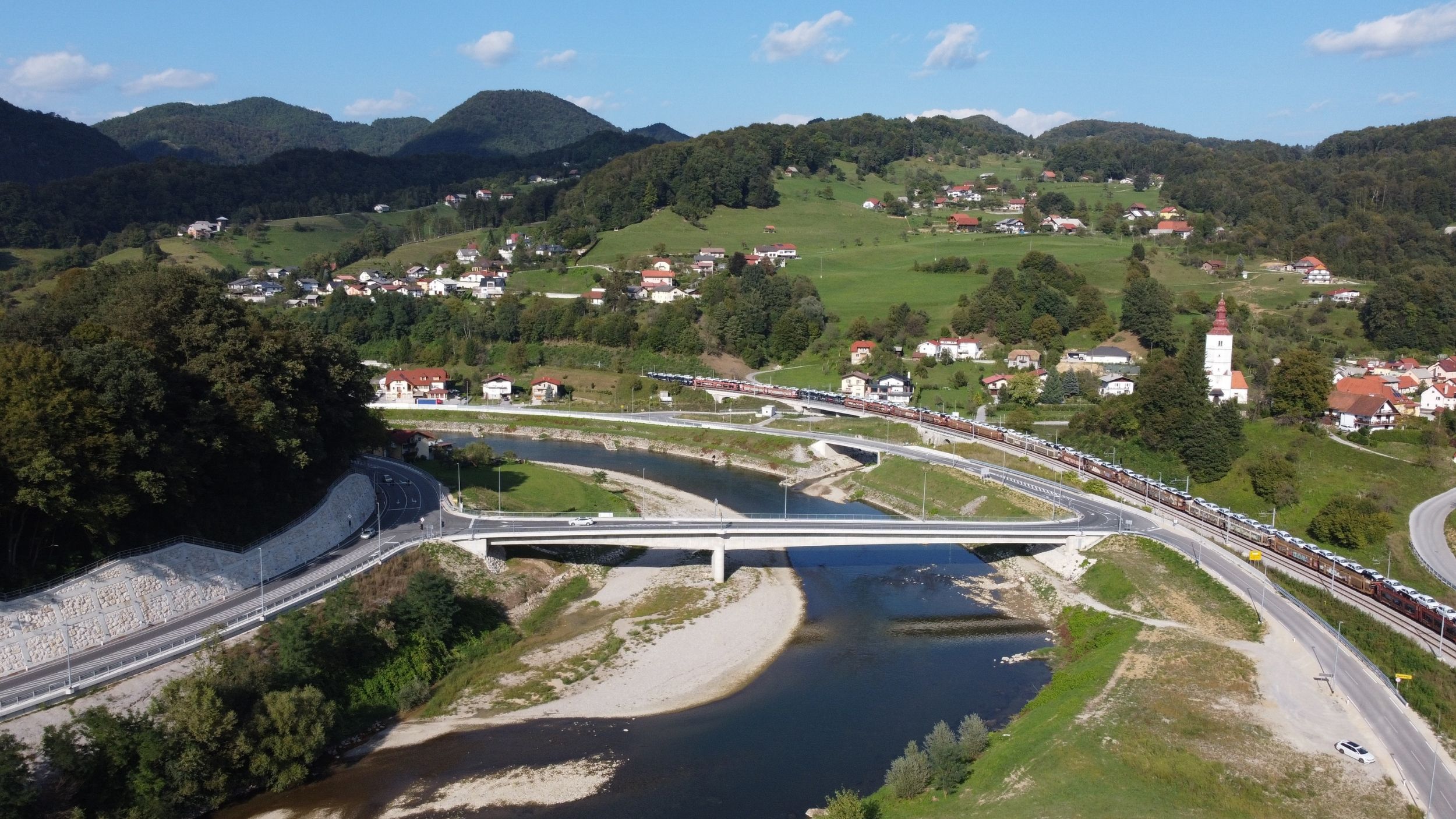 Bridge over Savinja in Laško