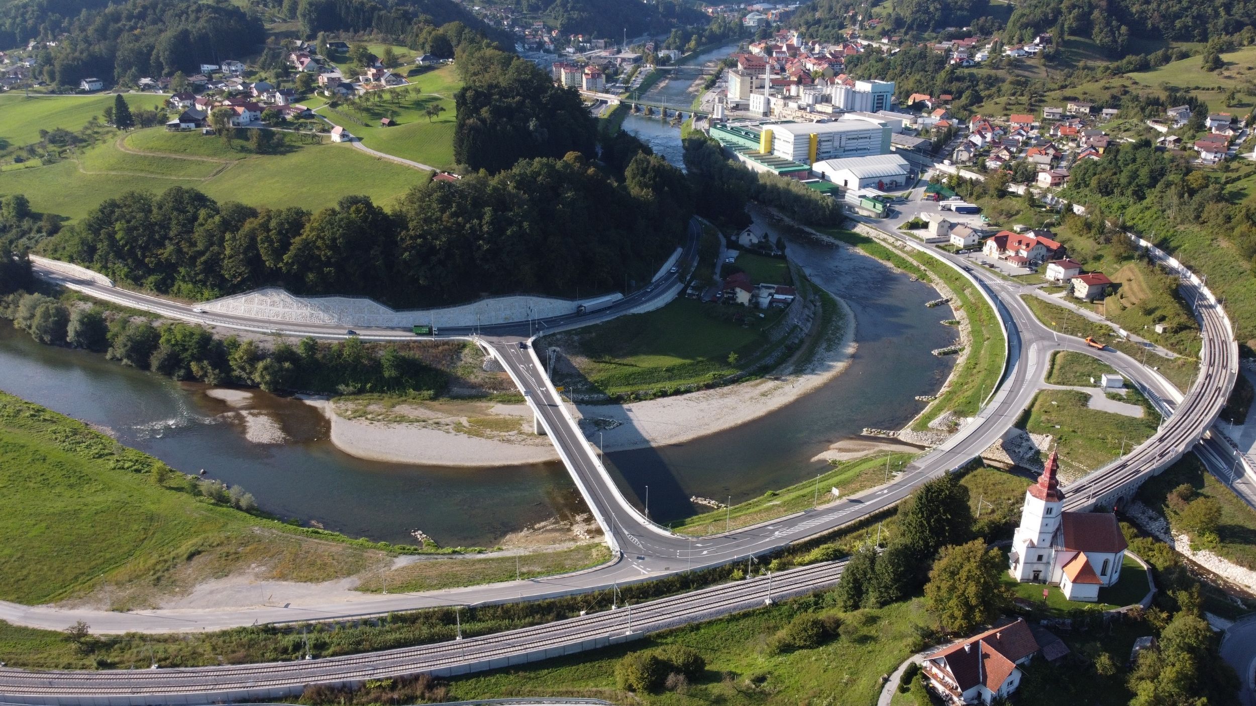 Bridge over Savinja in Laško