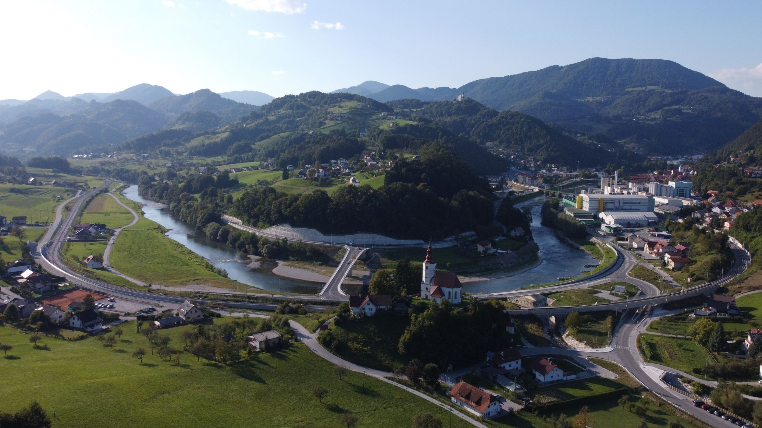 Bridge over Savinja in Laško