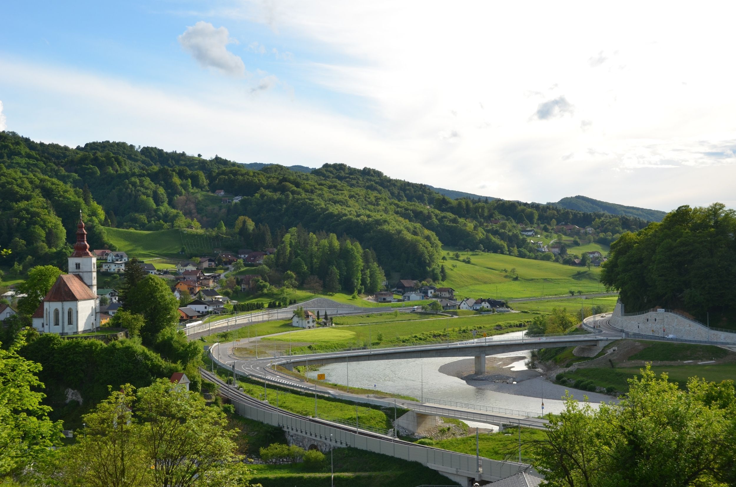 Bridge over Savinja in Laško