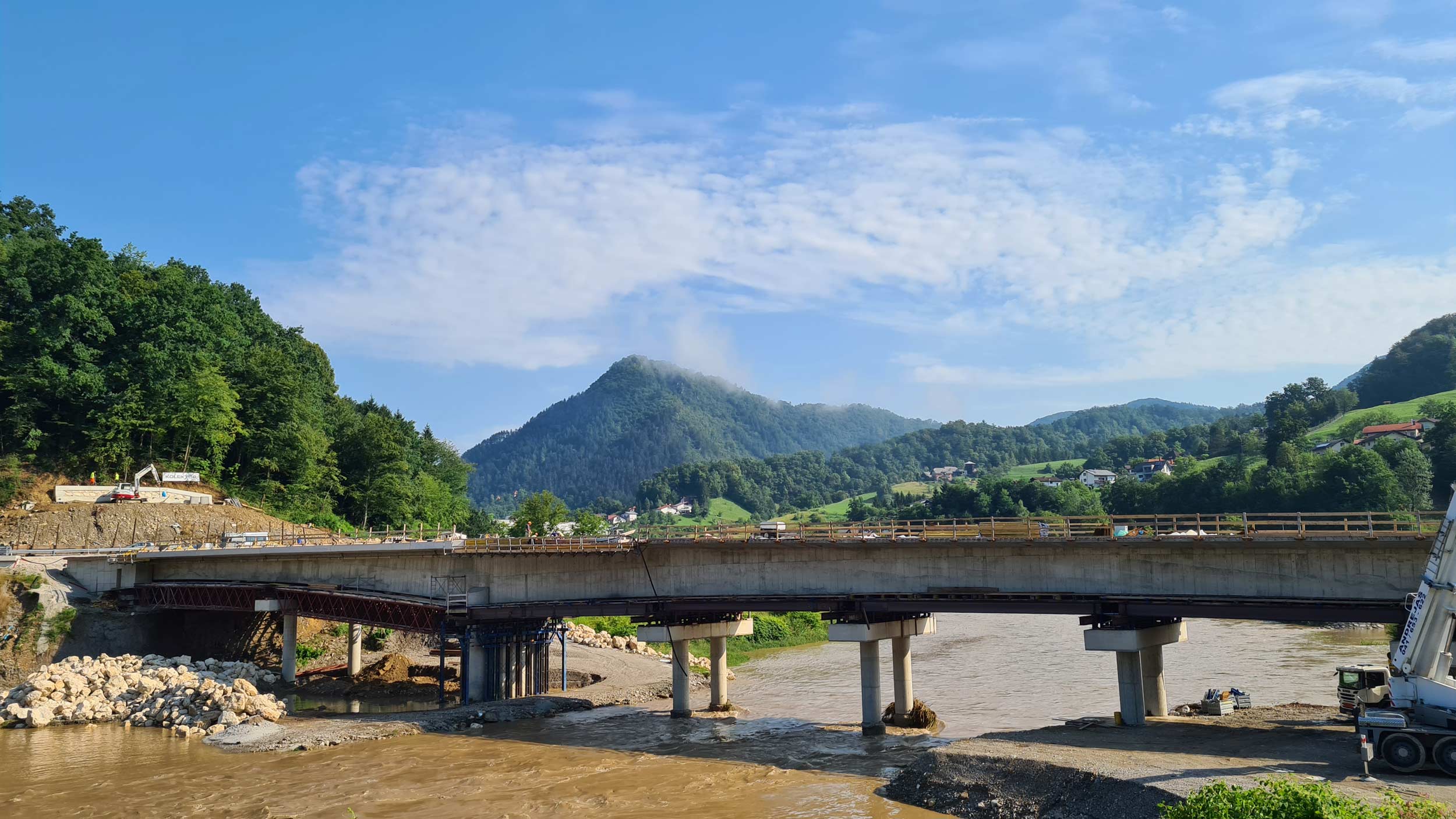Bridge over Savinja in Laško