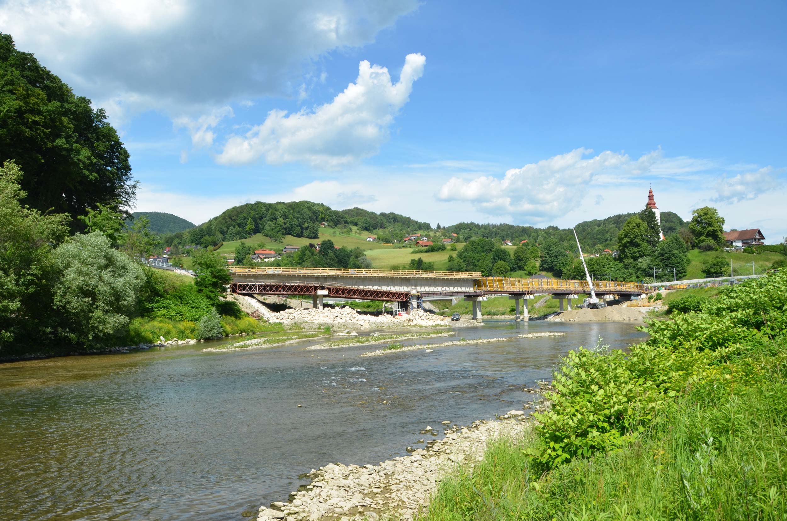 Bridge over Savinja in Laško