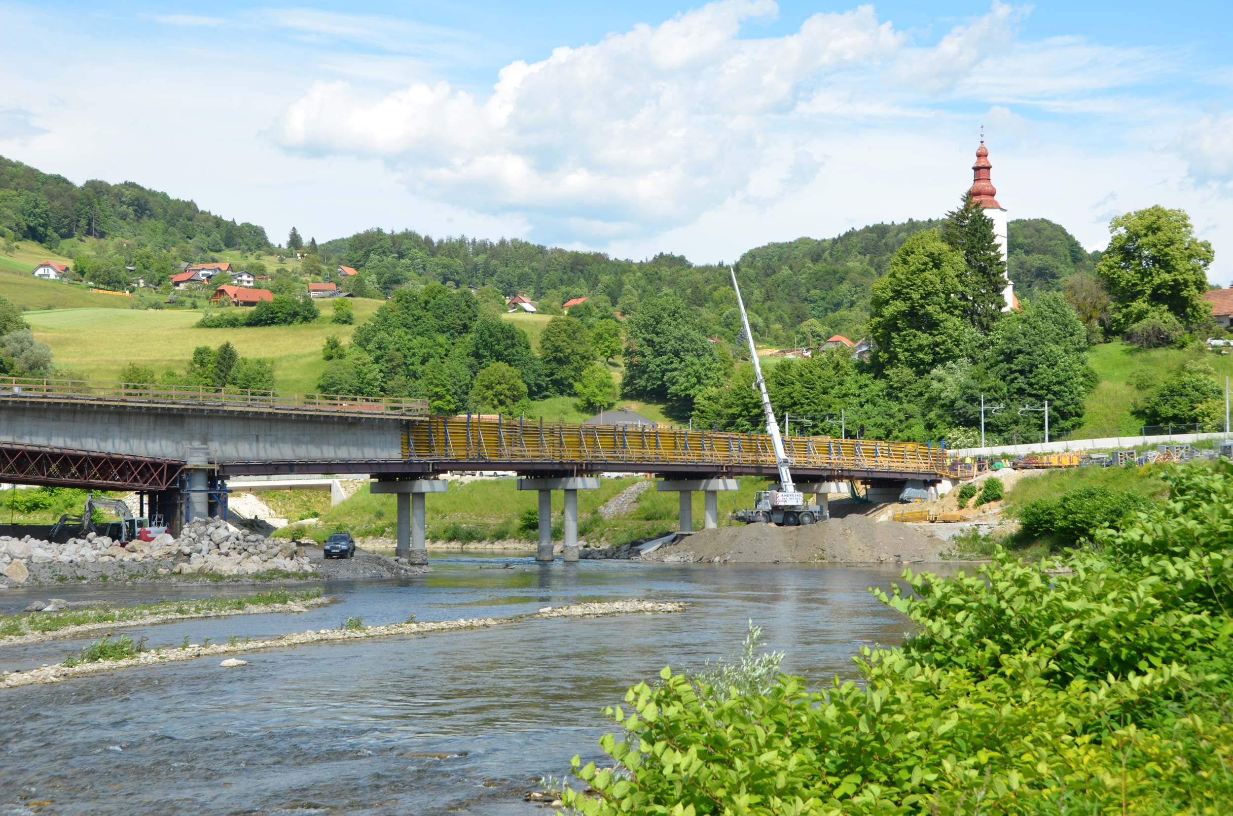 Bridge over Savinja in Laško