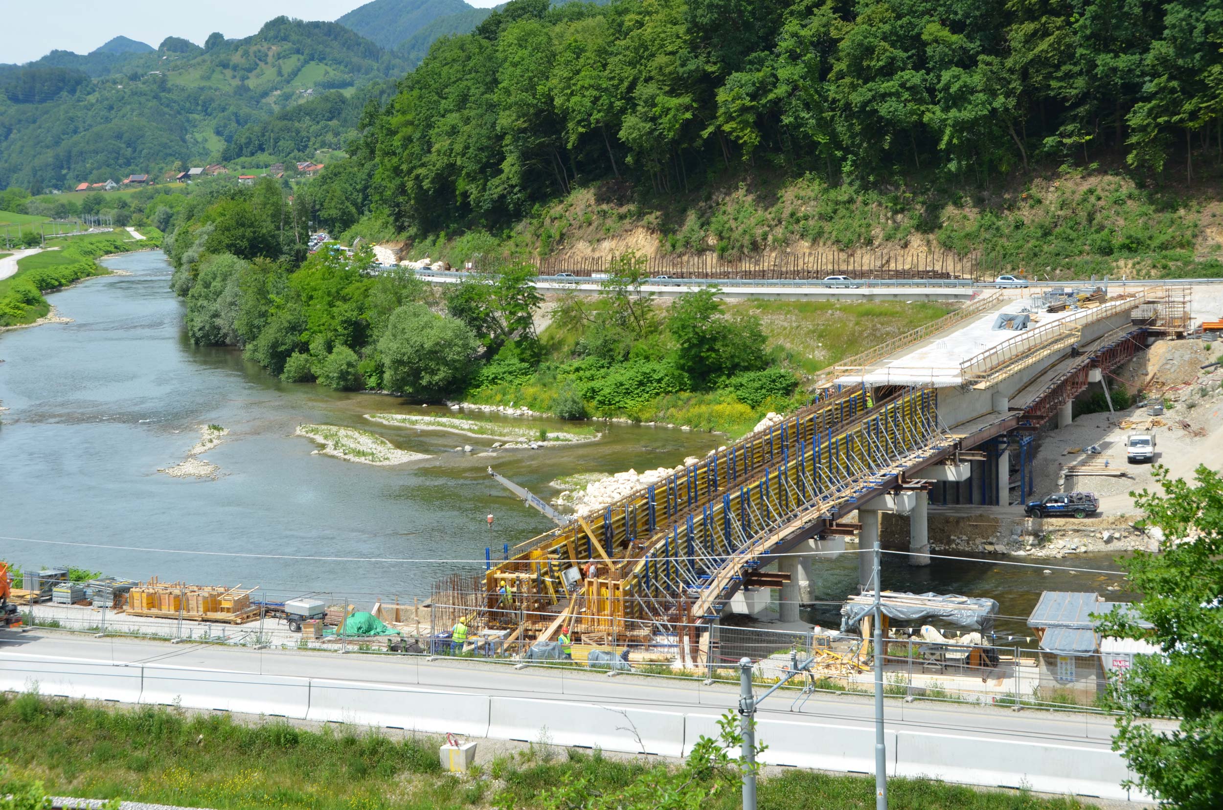 Bridge over Savinja in Laško