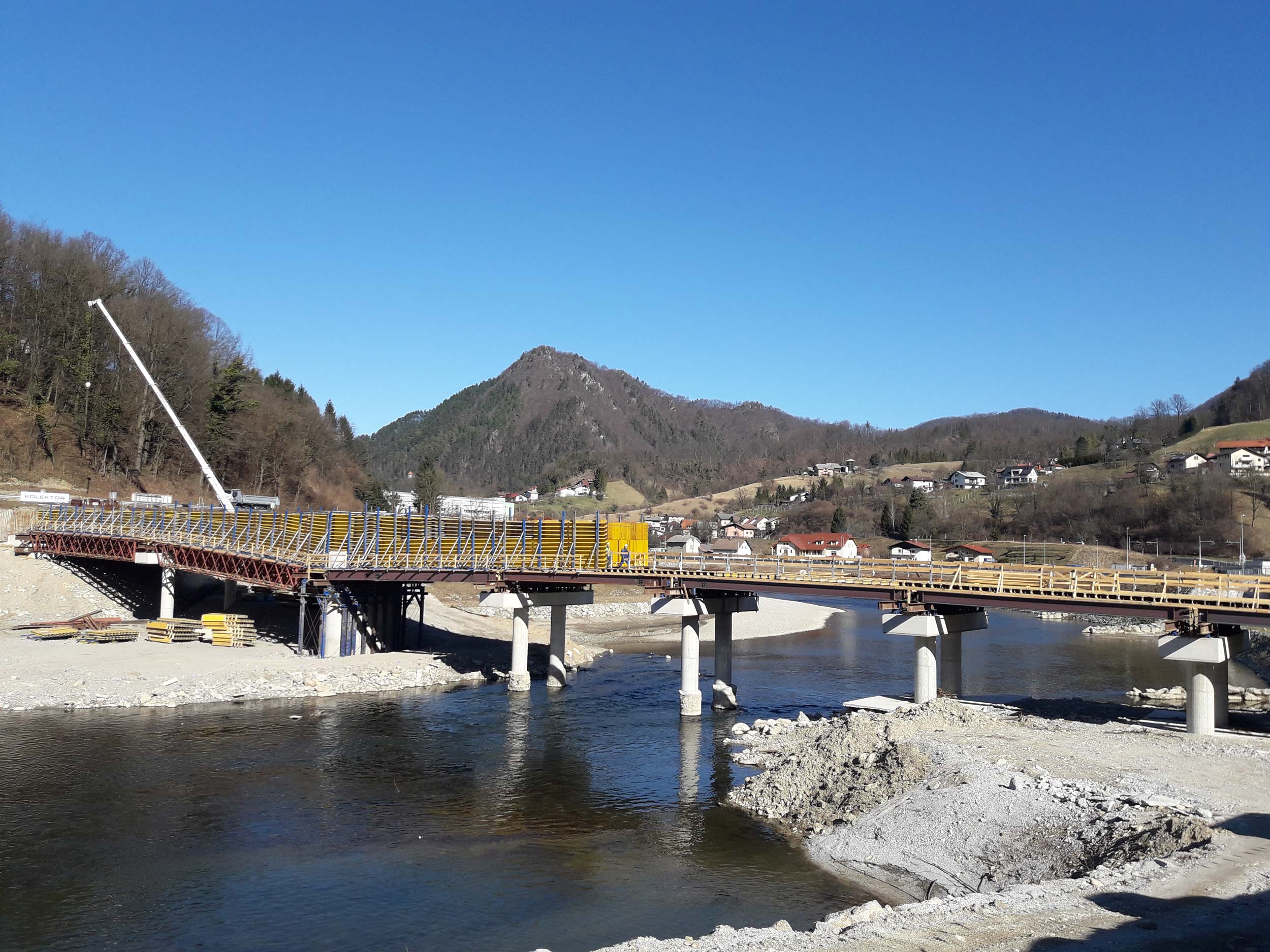 Bridge over Savinja in Laško