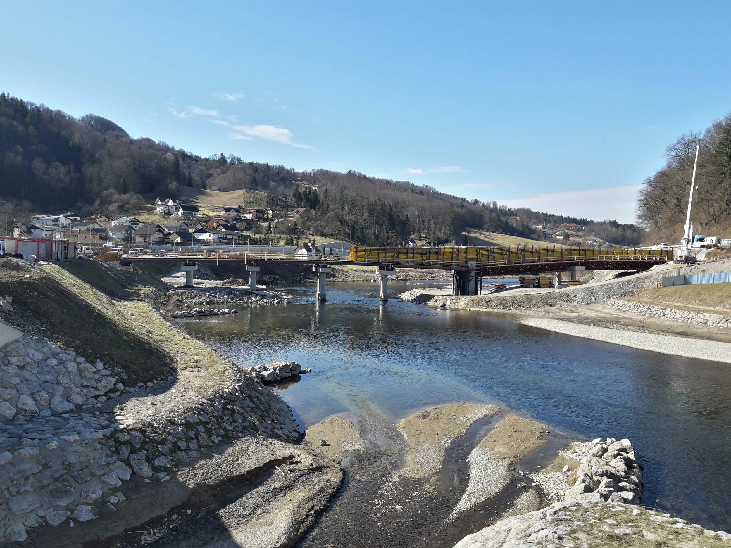 Bridge over Savinja in Laško
