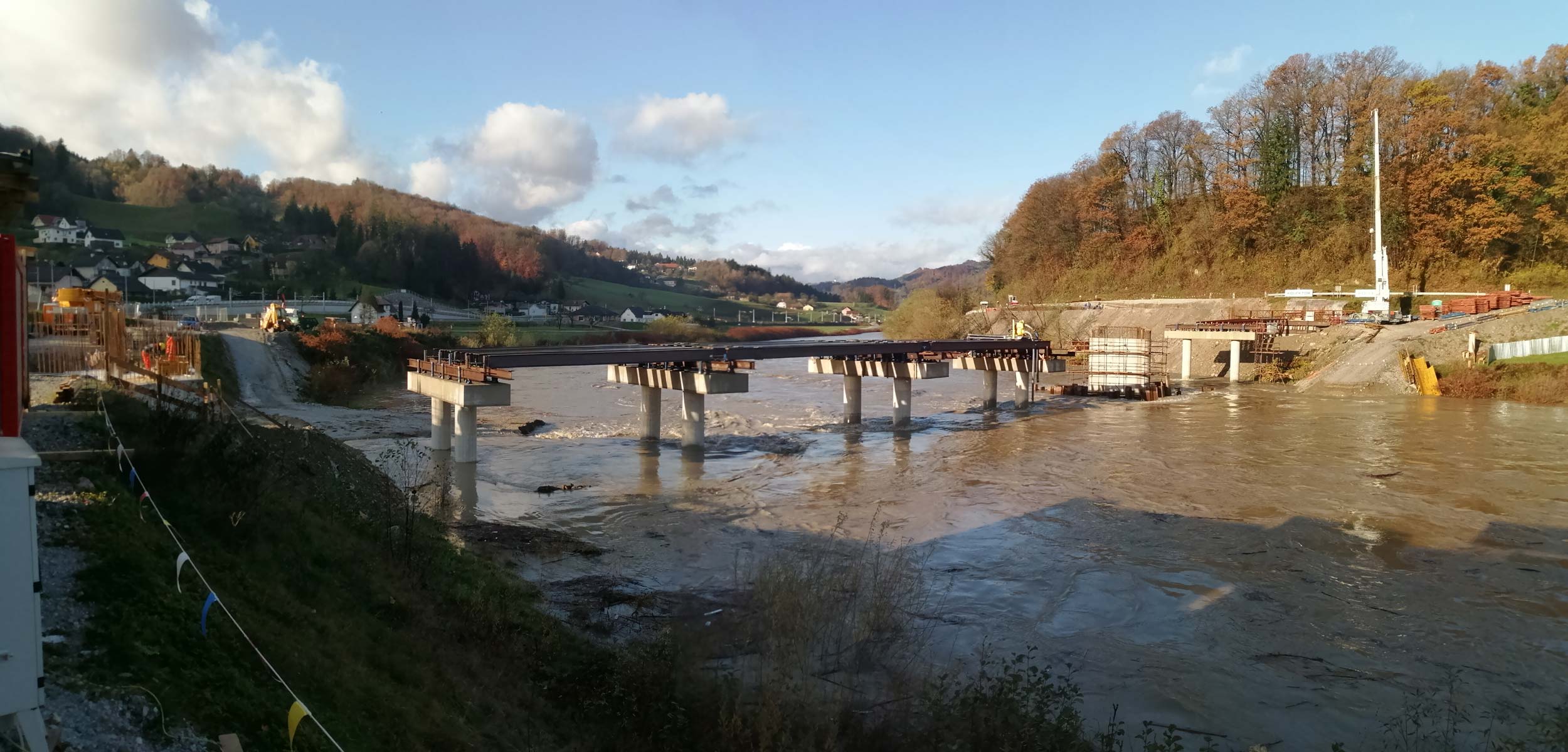 Bridge over Savinja in Laško