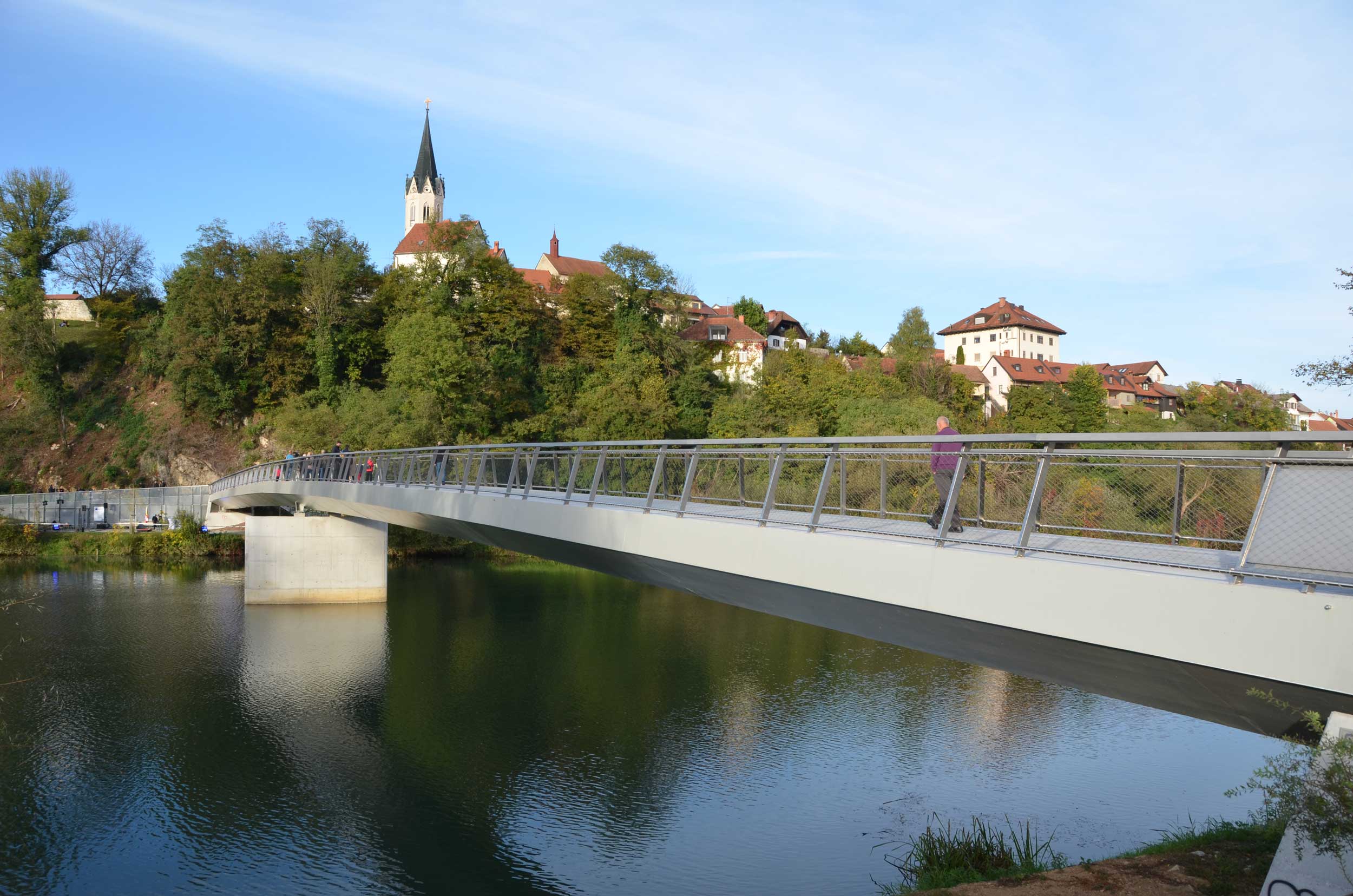 Foot and Cycle Bridge Loka-Kandija over Krka River