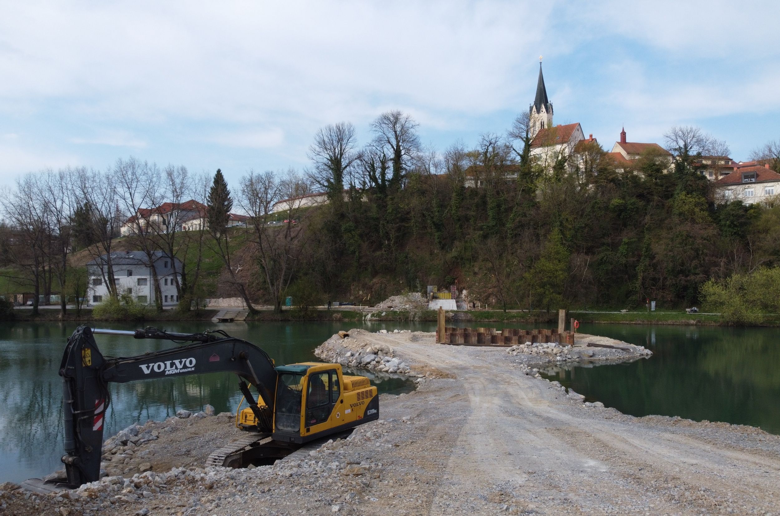 Foot and Cycle Bridge Loka-Kandija over Krka River