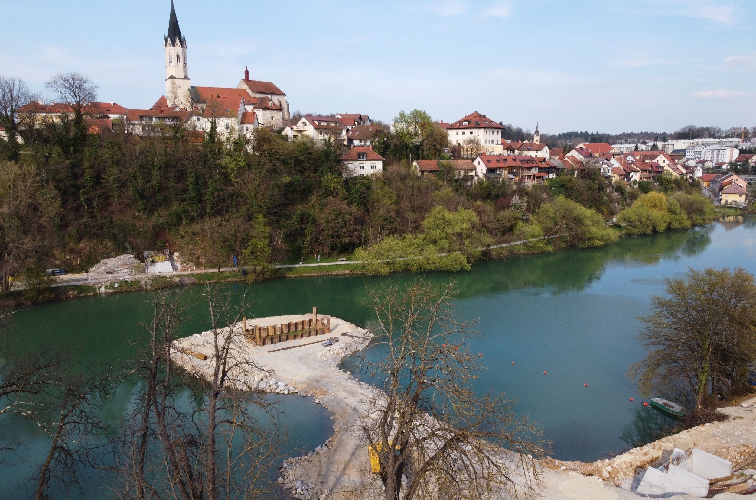 Foot and Cycle Bridge Loka-Kandija over Krka River
