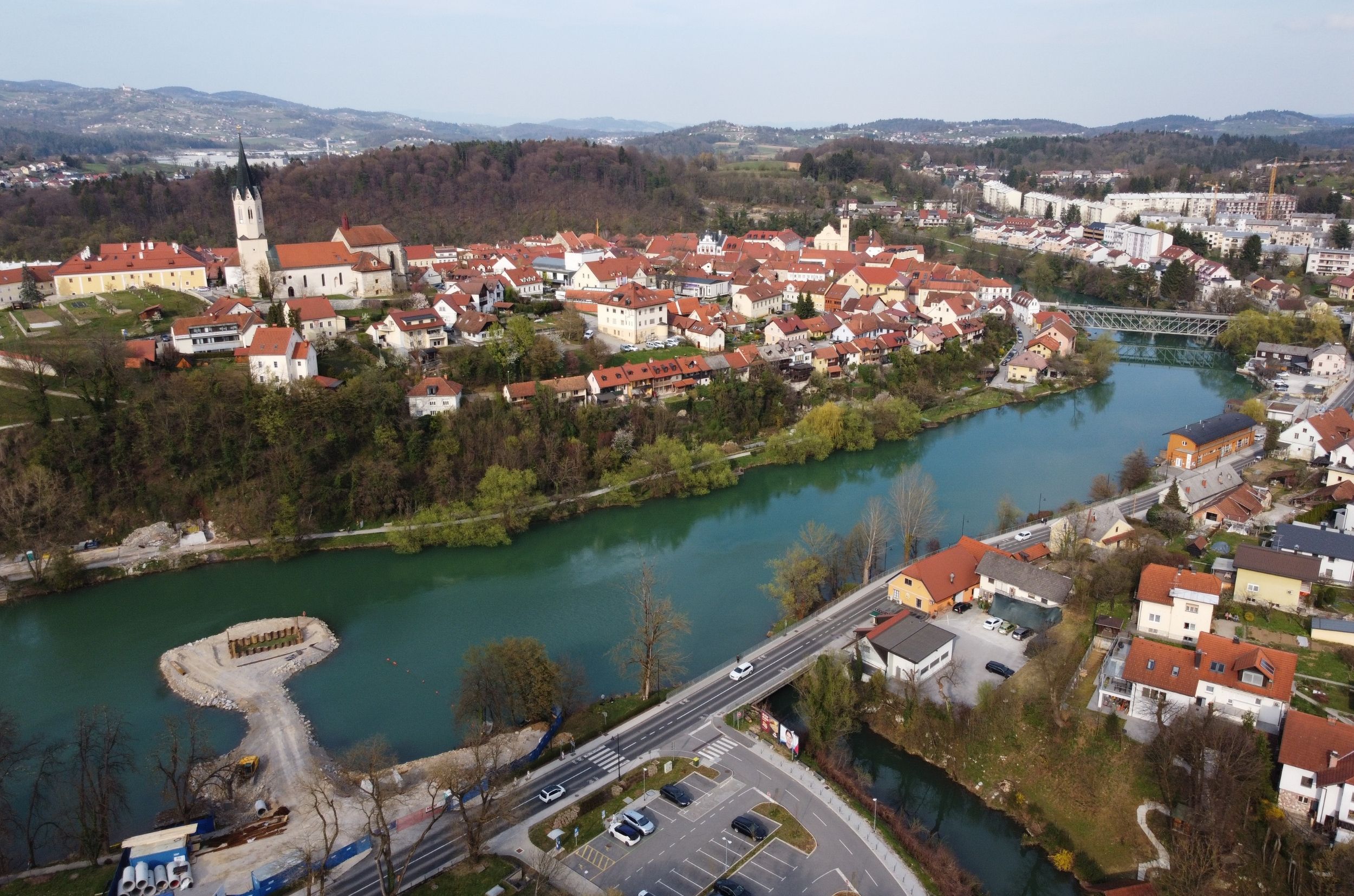 Foot and Cycle Bridge Loka-Kandija over Krka River