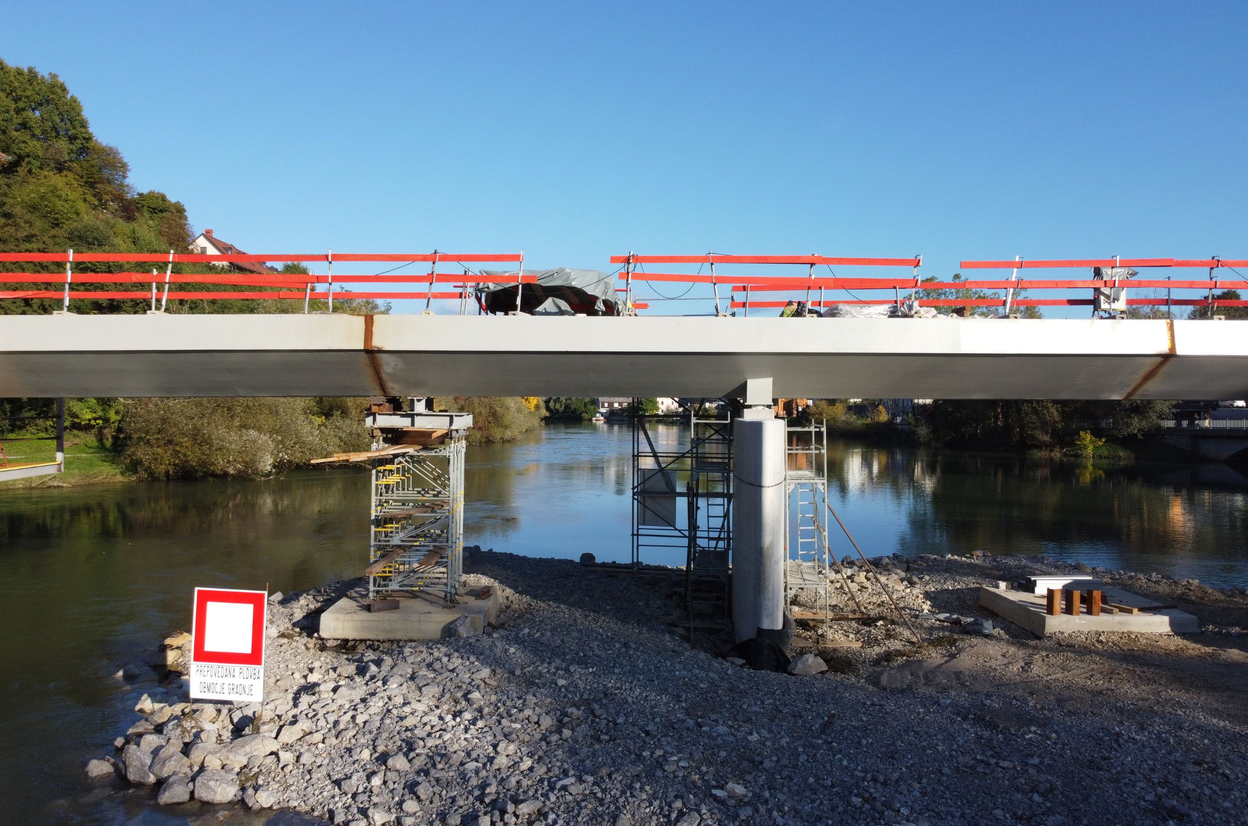 Foot and Cycle Bridge Loka-Kandija over Krka River