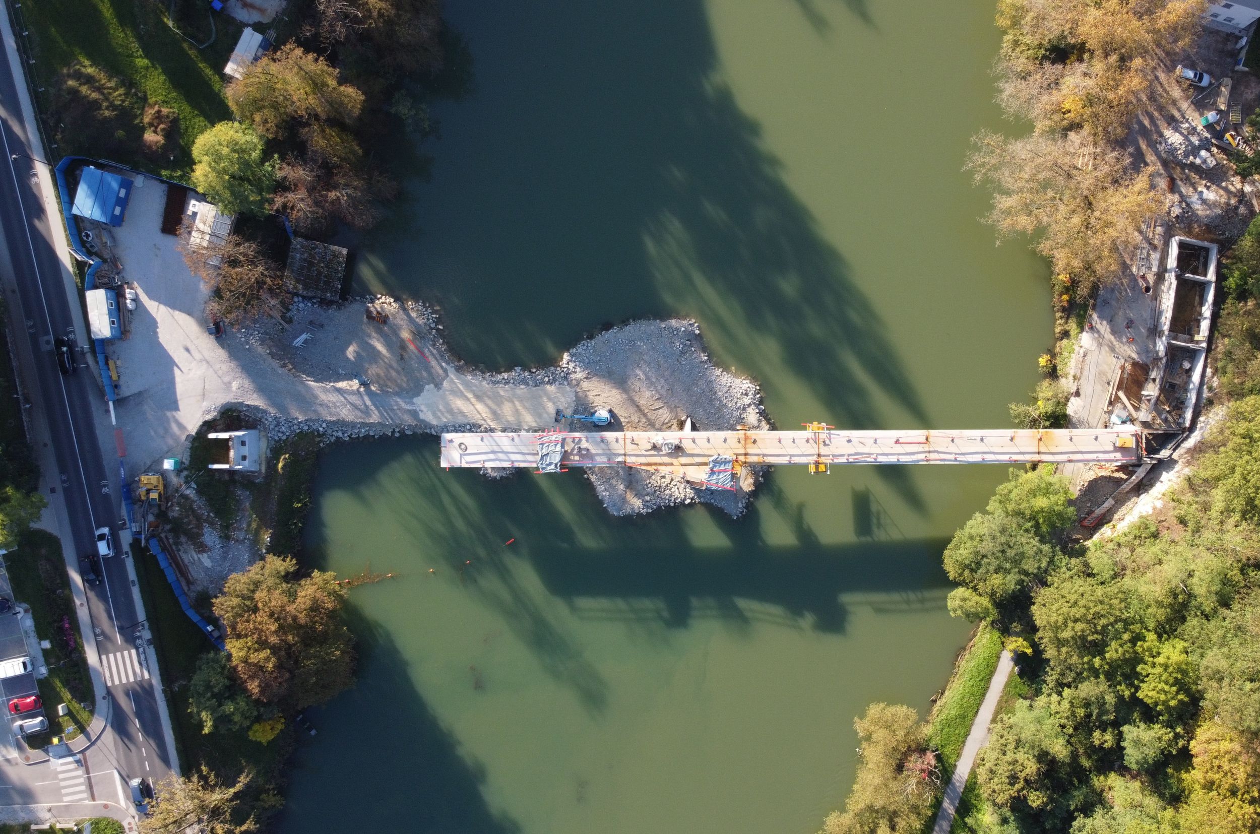 Foot and Cycle Bridge Loka-Kandija over Krka River