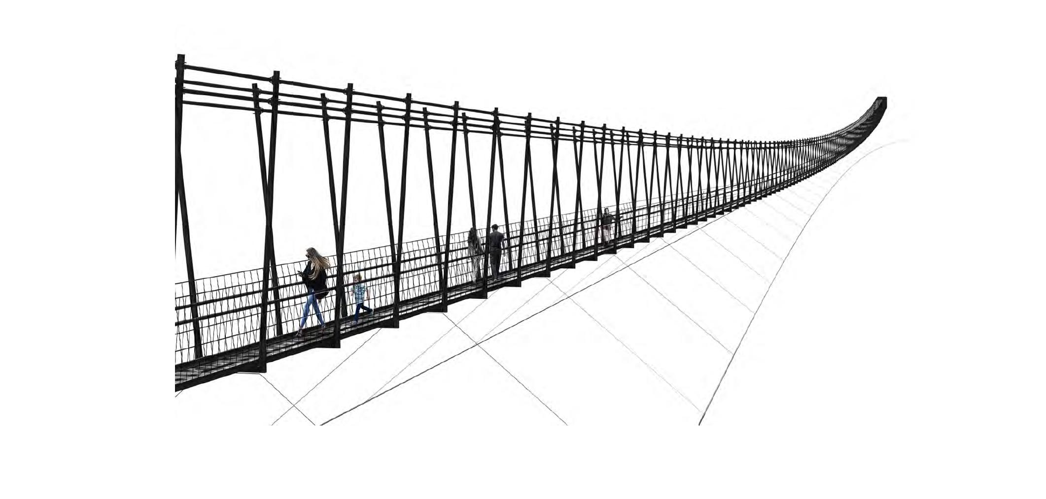 Suspension footbridge Celje